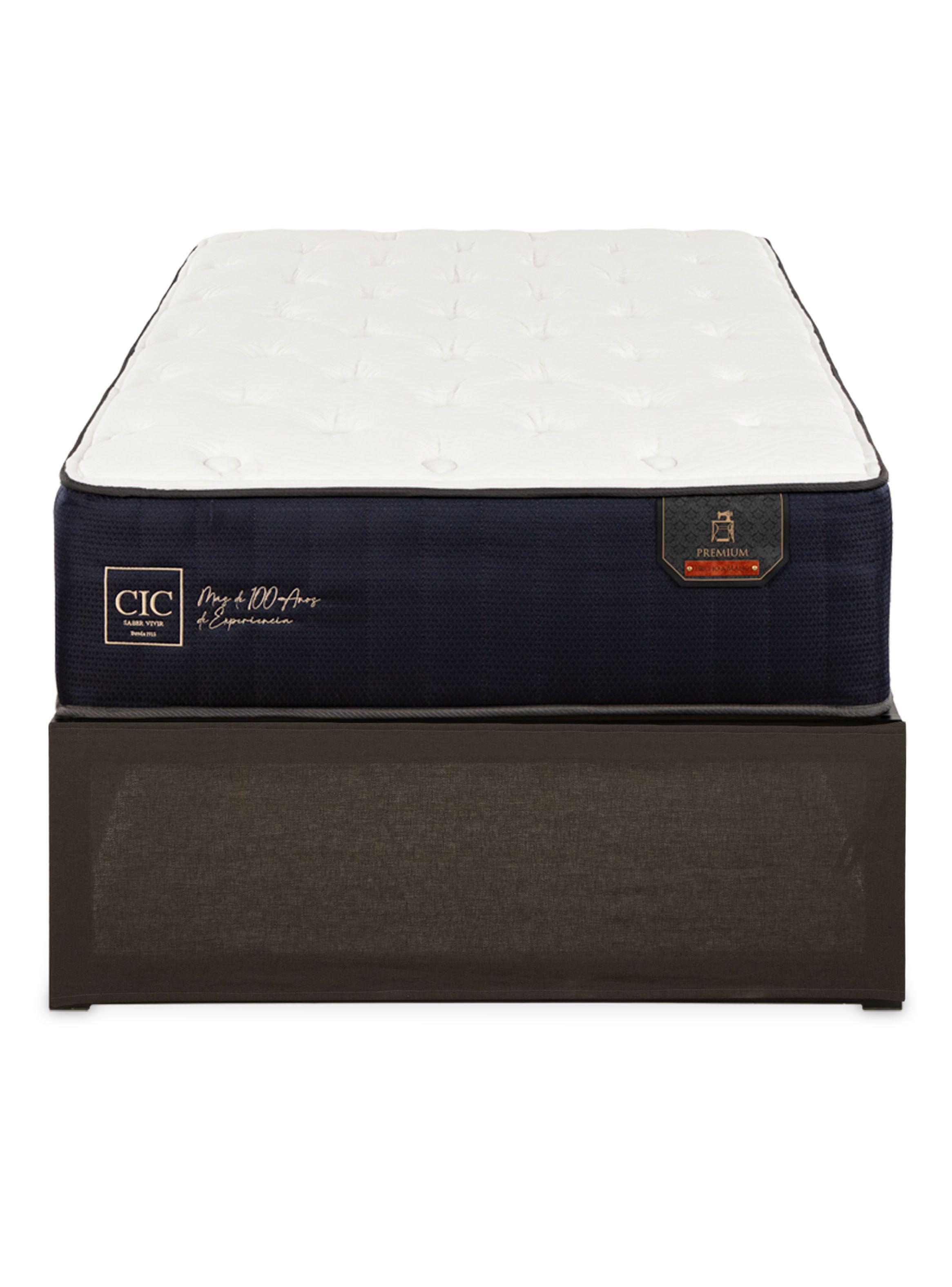 Cama Europea Iron Smart Premium 1.5 Plazas + Faldón-2