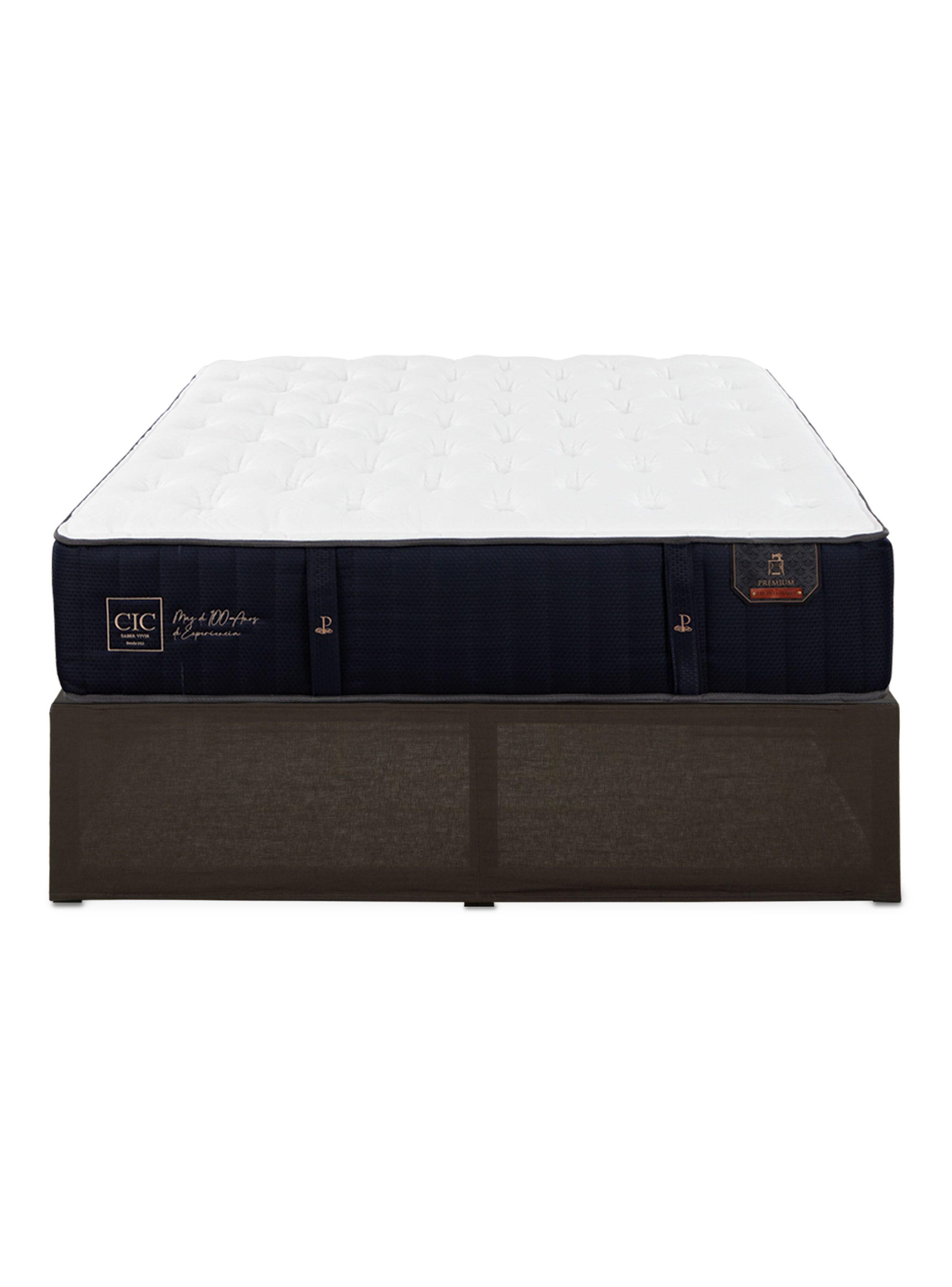 Cama Europea Iron Smart Premium 2 Plazas + Faldón-2