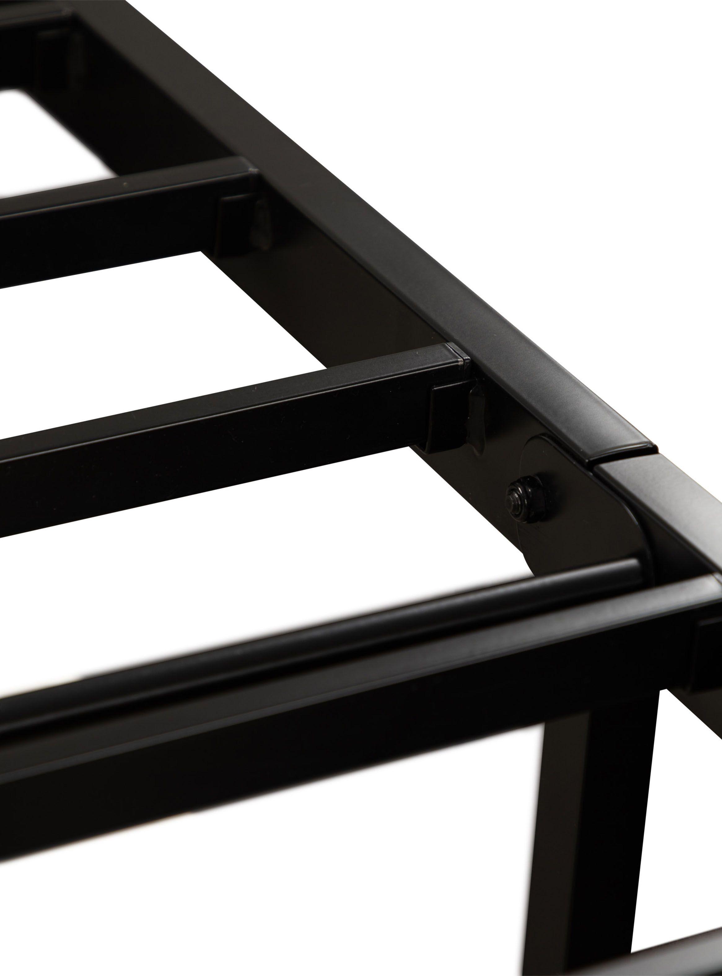Cama Europea Iron Smart Excellence 1.5 Plazas + Respaldo Black + Faldón-4