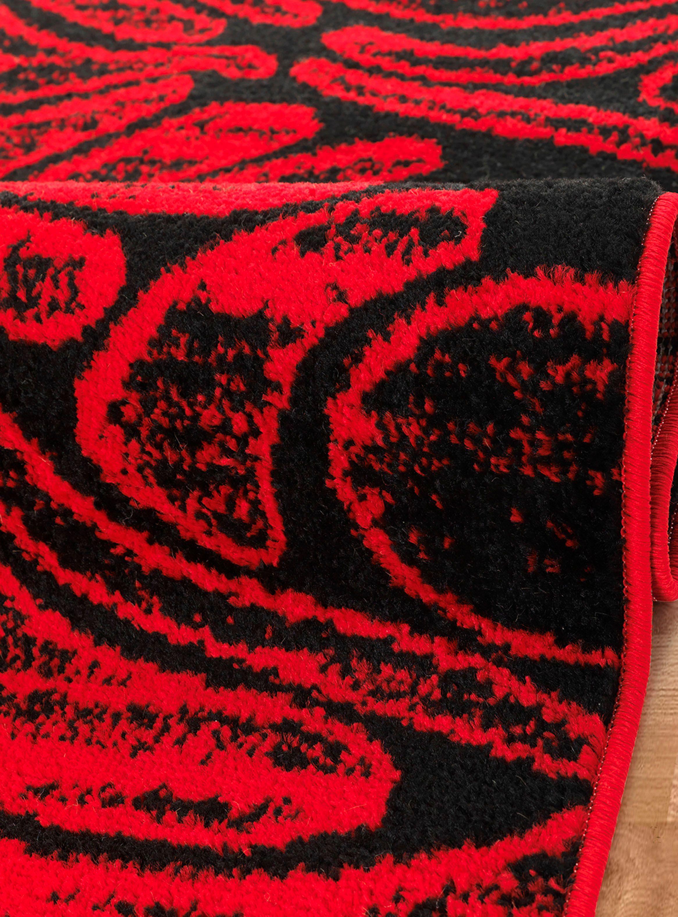 Alfombra Living-Comedor 240 x 305 cm Siesta Rojo Formas-1