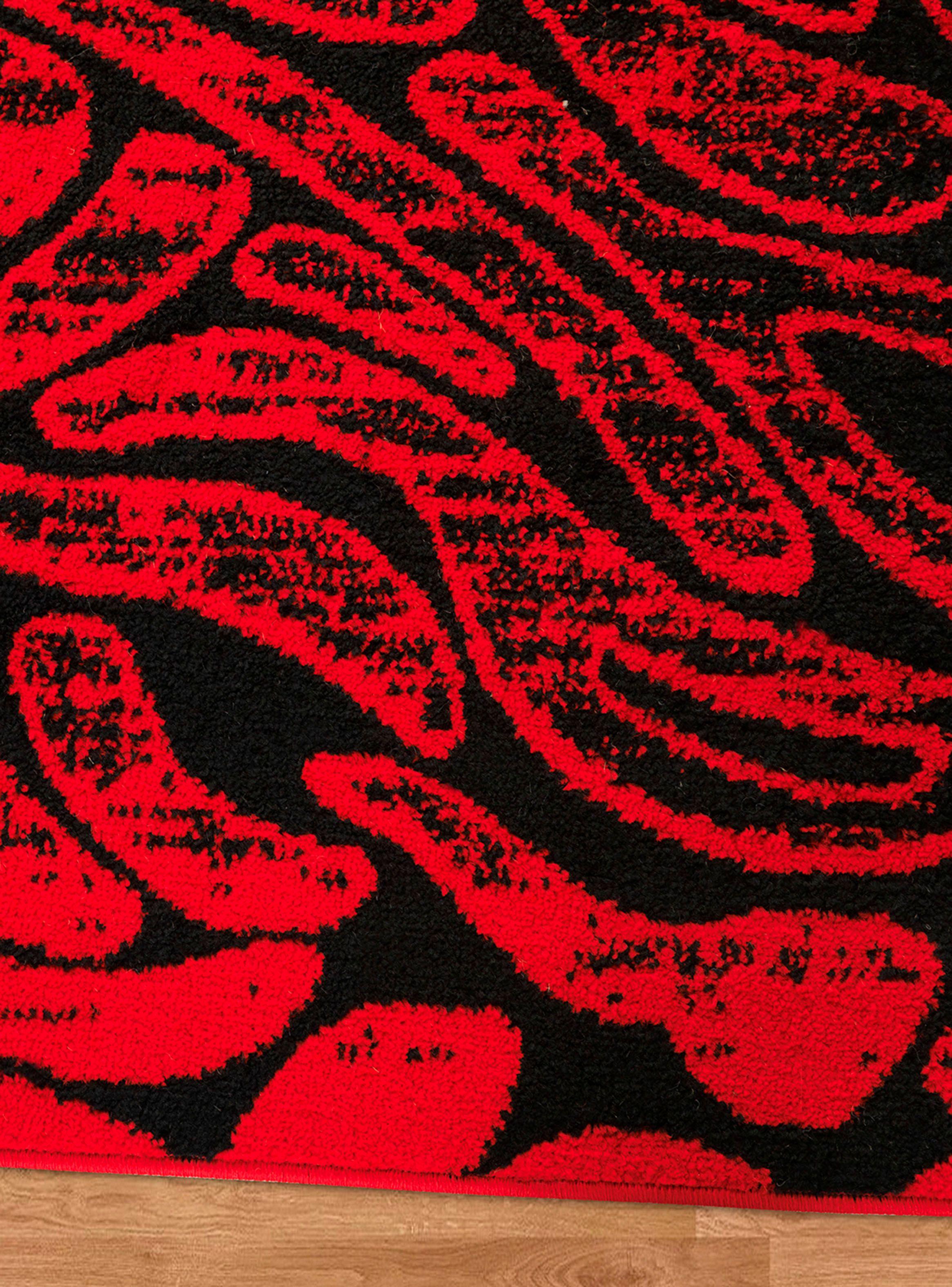 Alfombra Living-Comedor 240 x 305 cm Siesta Rojo Formas-2