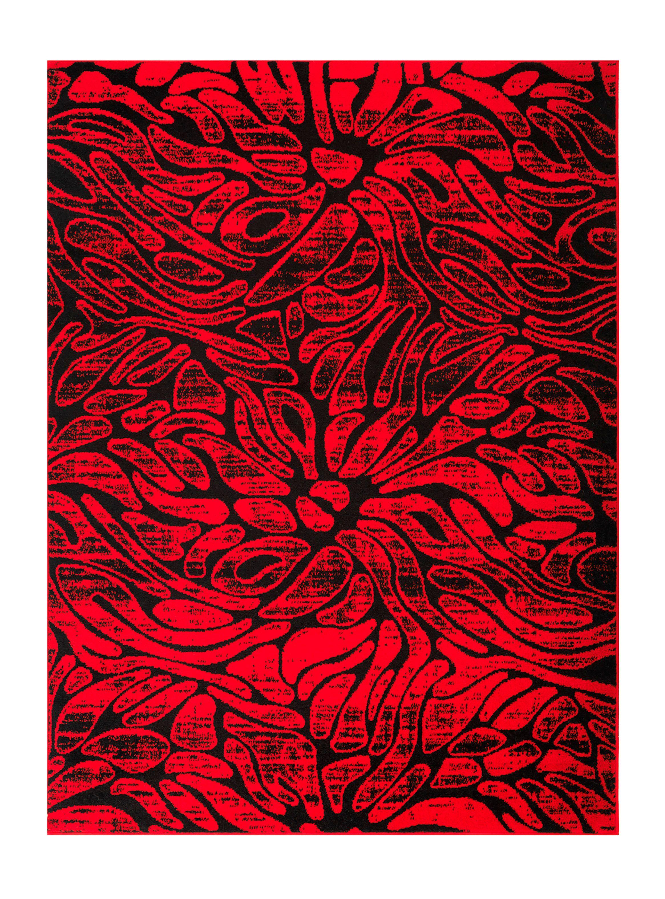 Alfombra Living-Comedor 240 x 305 cm Siesta Rojo Formas-0