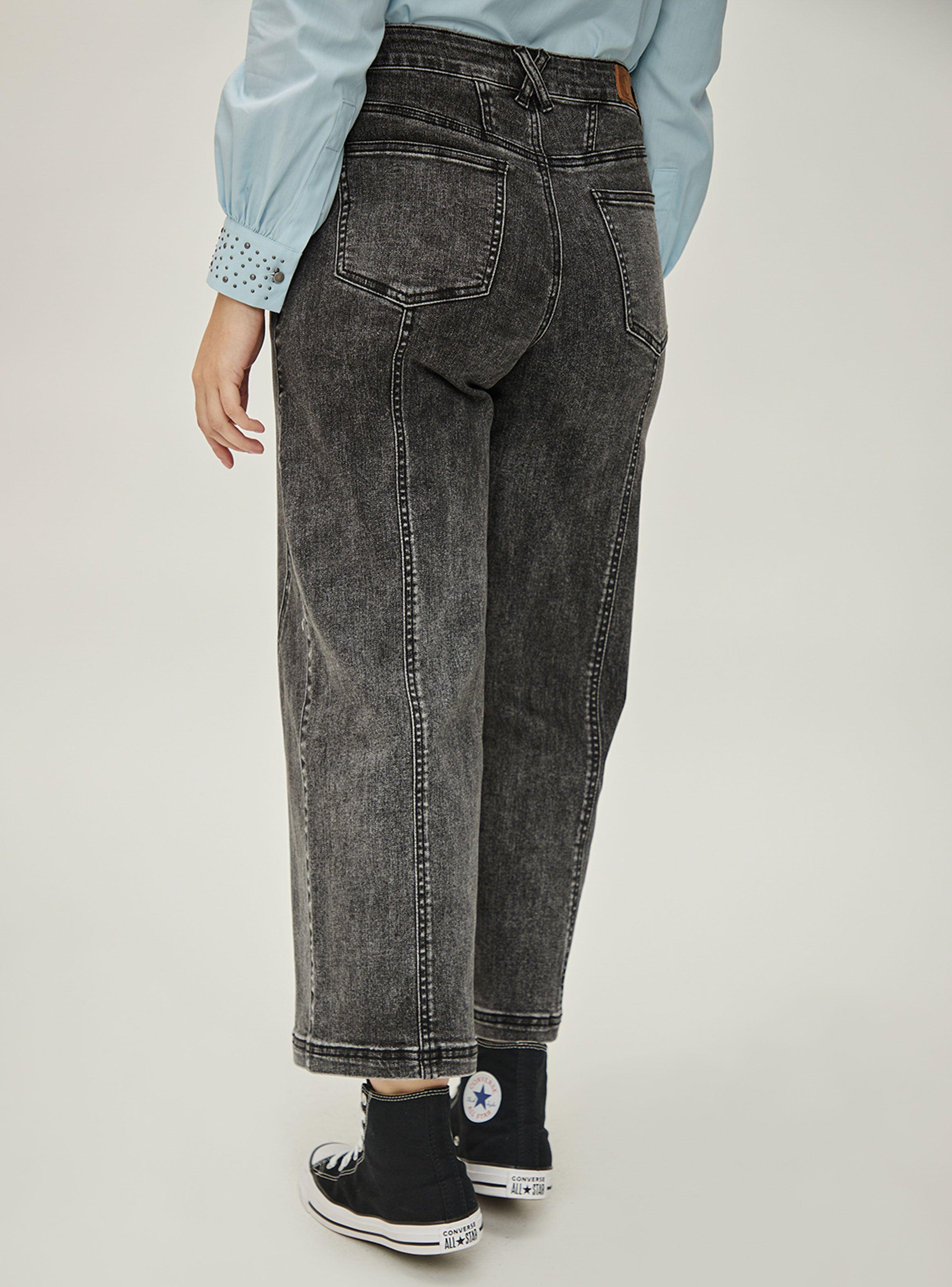 Jeans Liso Palazzo Tiro Alto-1