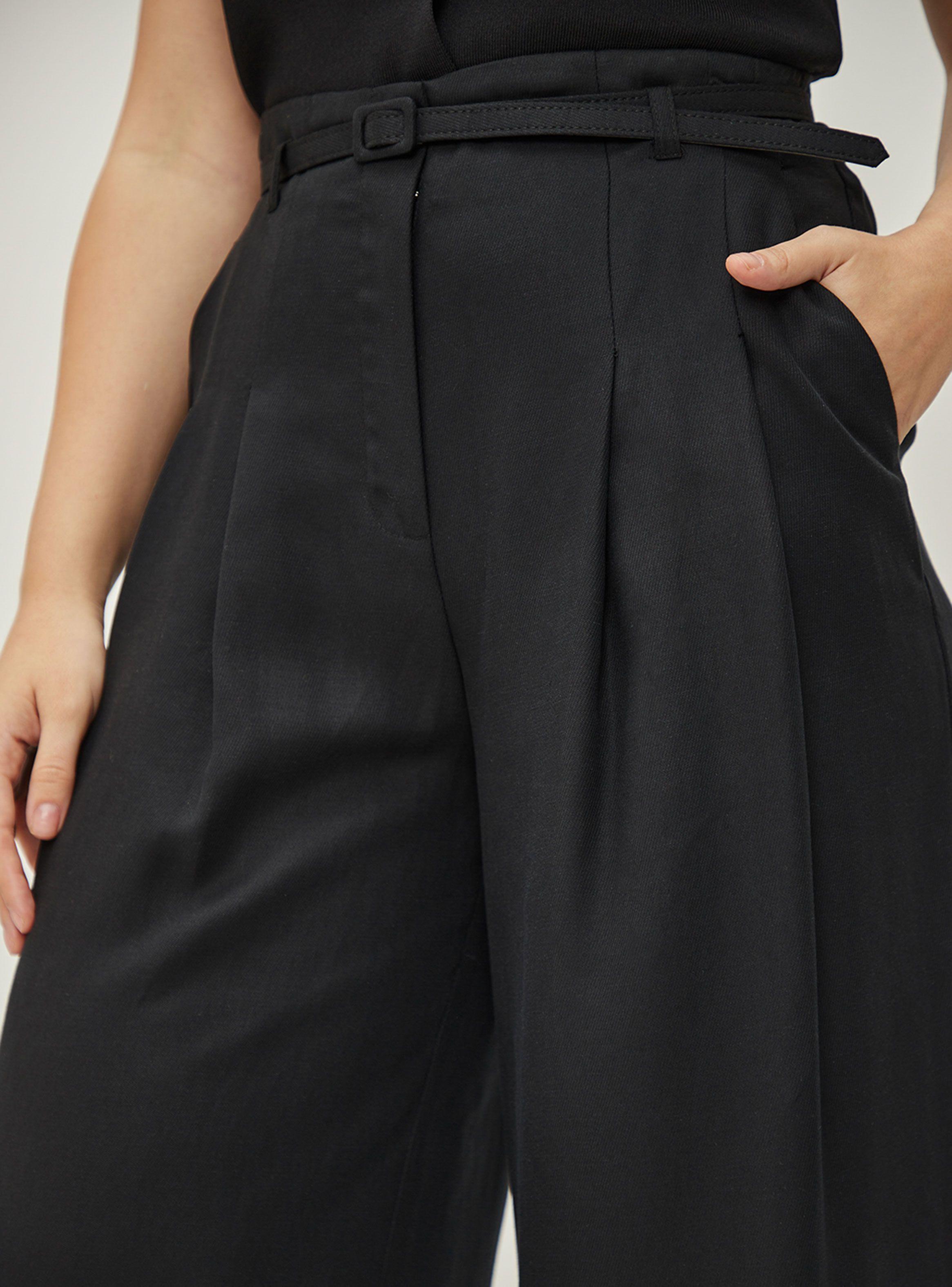 Pantalón Liso Palazzo Broche-2