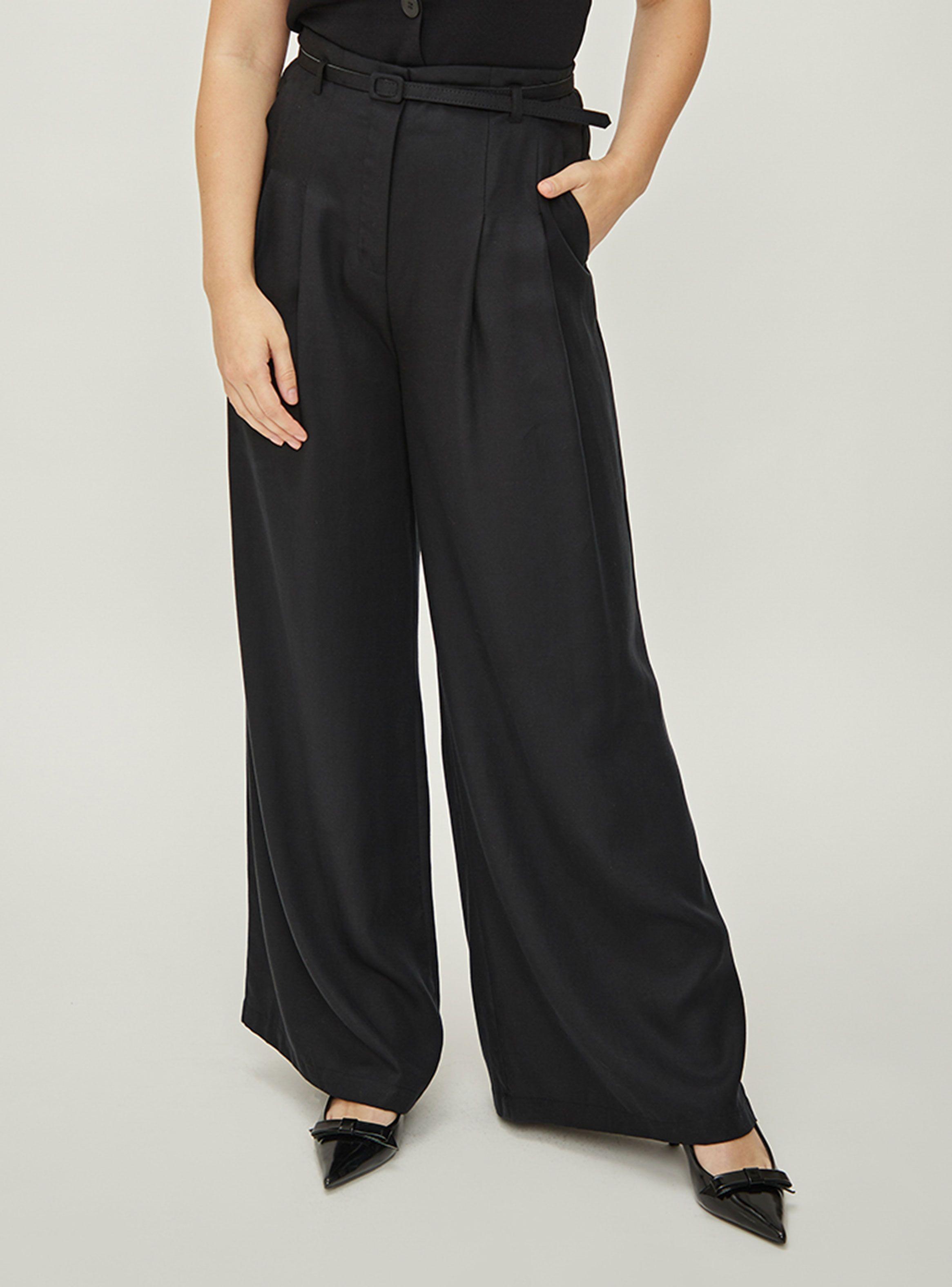 Pantalón Liso Palazzo Broche-0