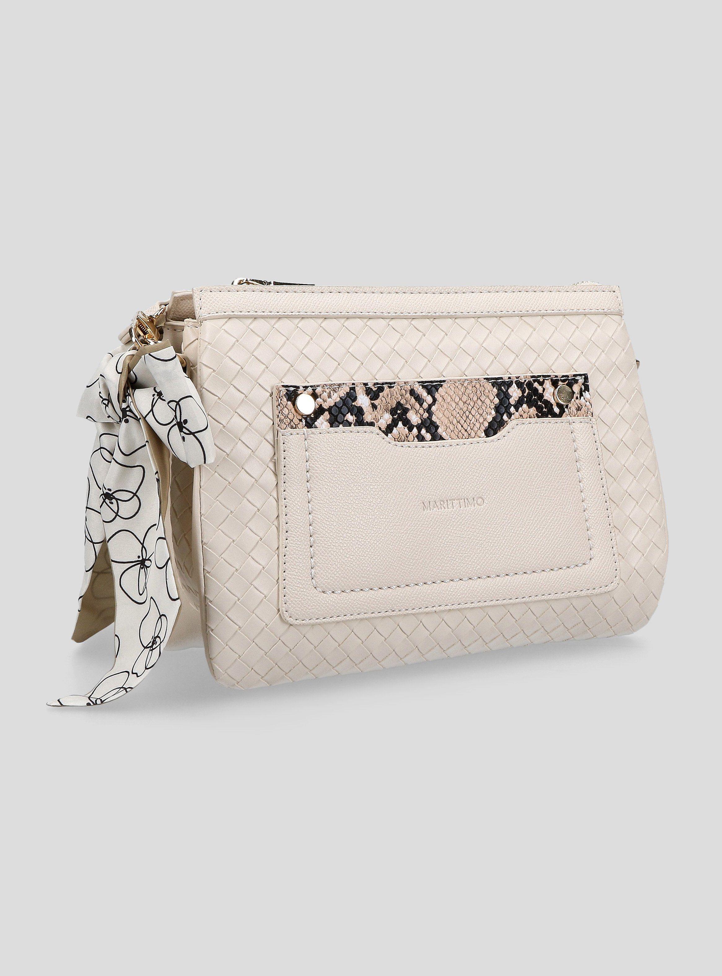 Cartera Efecto Trenzado con Asa Textil-3