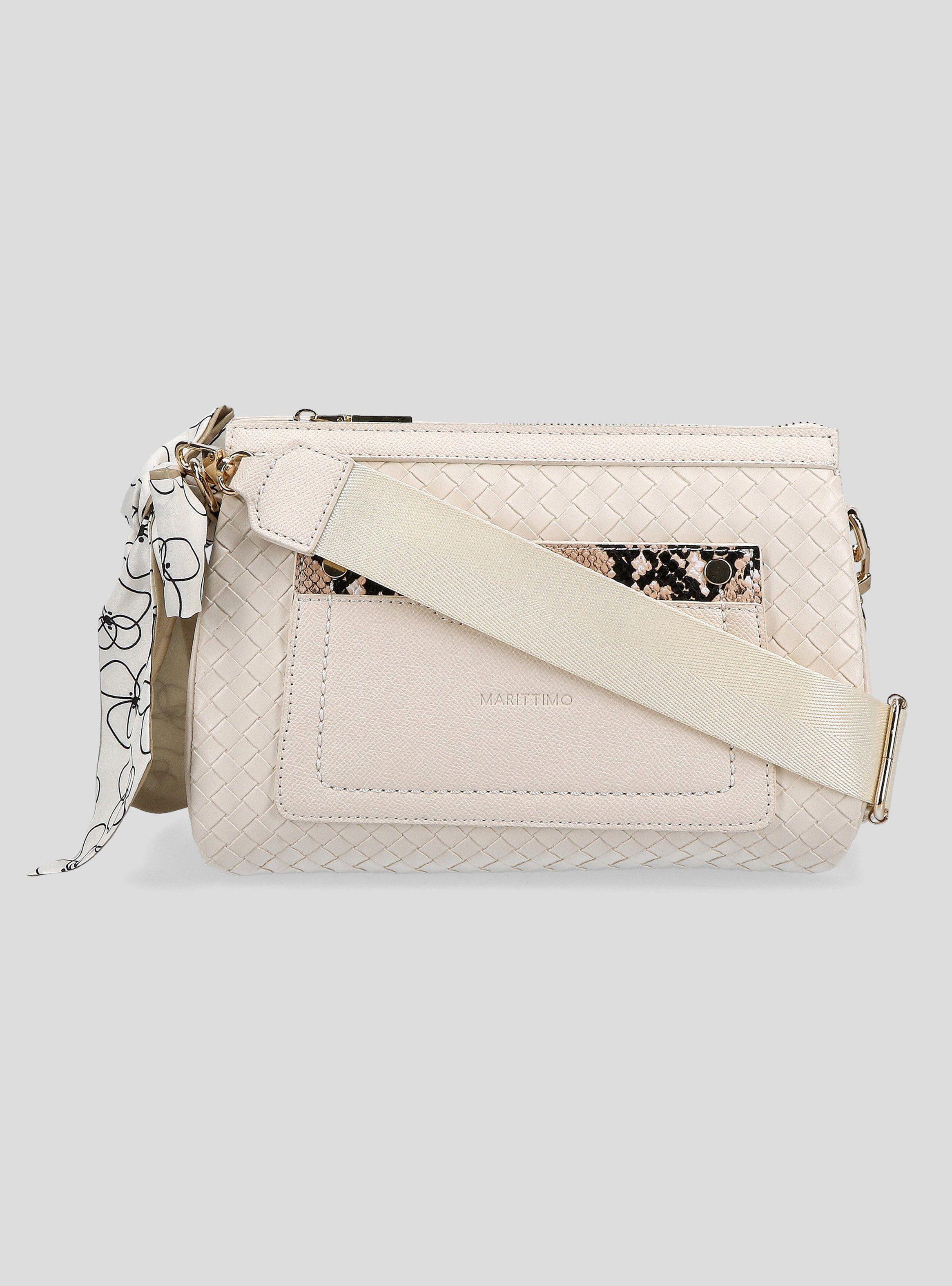 Cartera Efecto Trenzado con Asa Textil-2