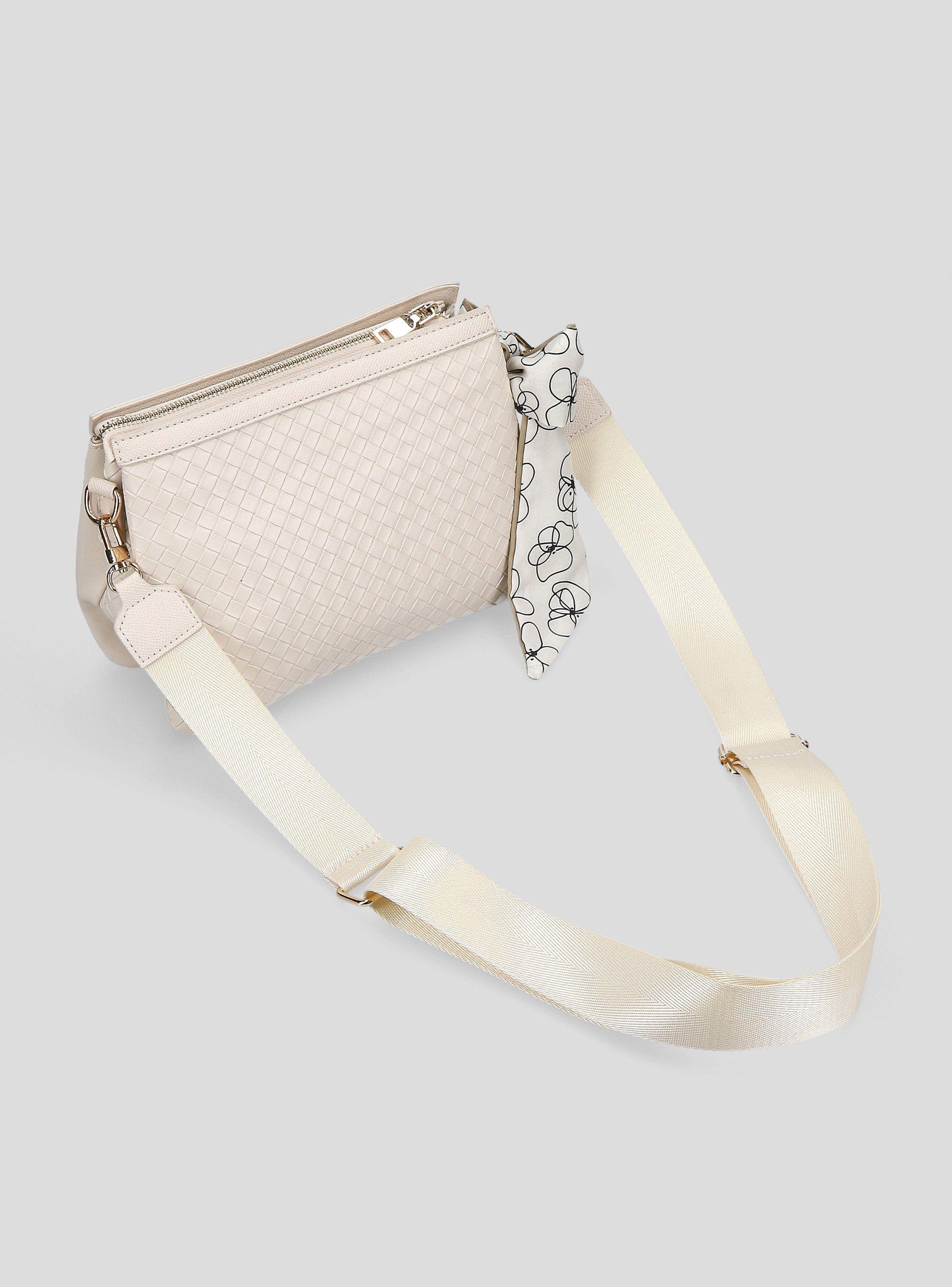 Cartera Efecto Trenzado con Asa Textil-4
