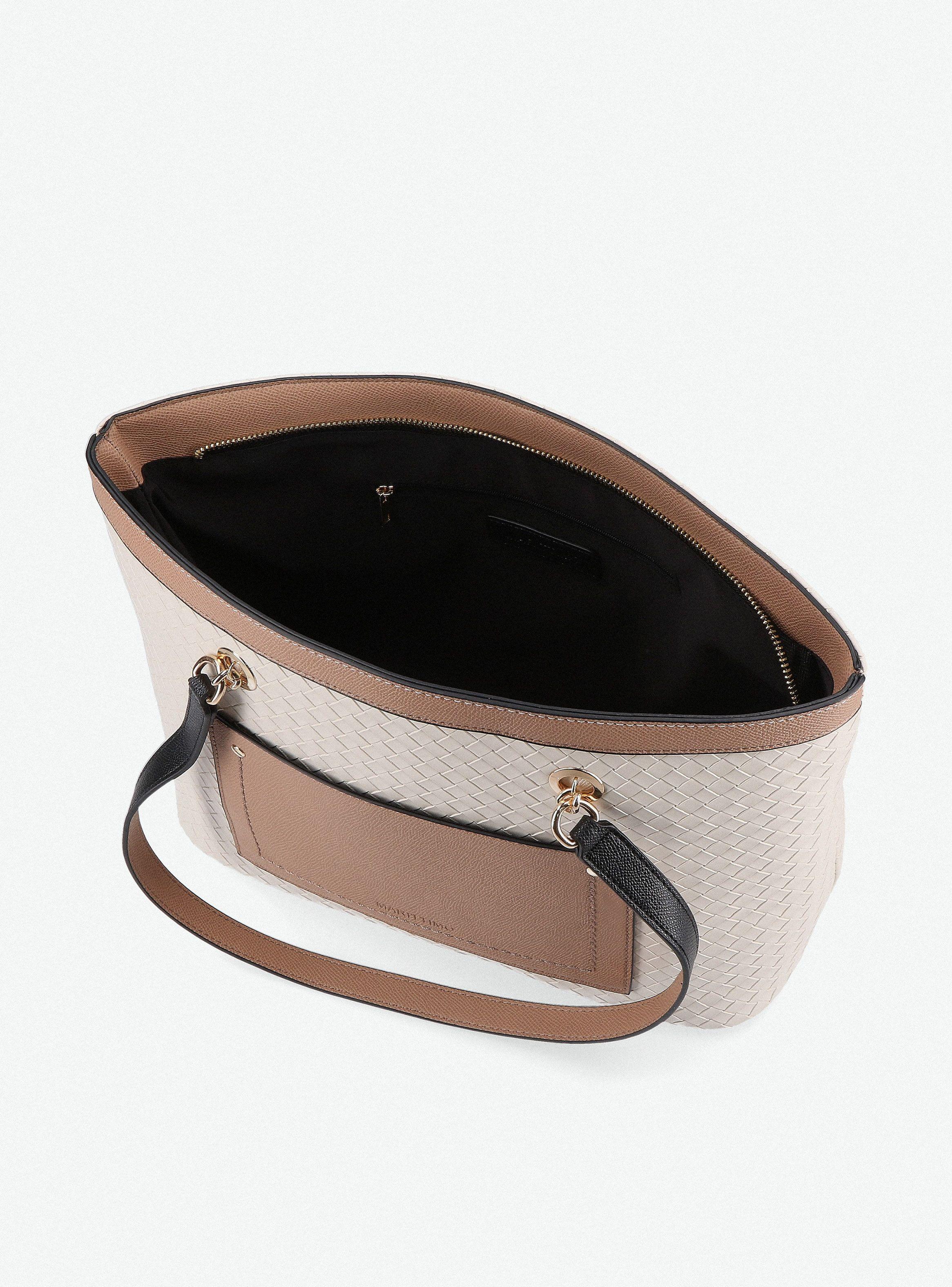 Cartera Efecto Trenzado y Asa de Cadena-5
