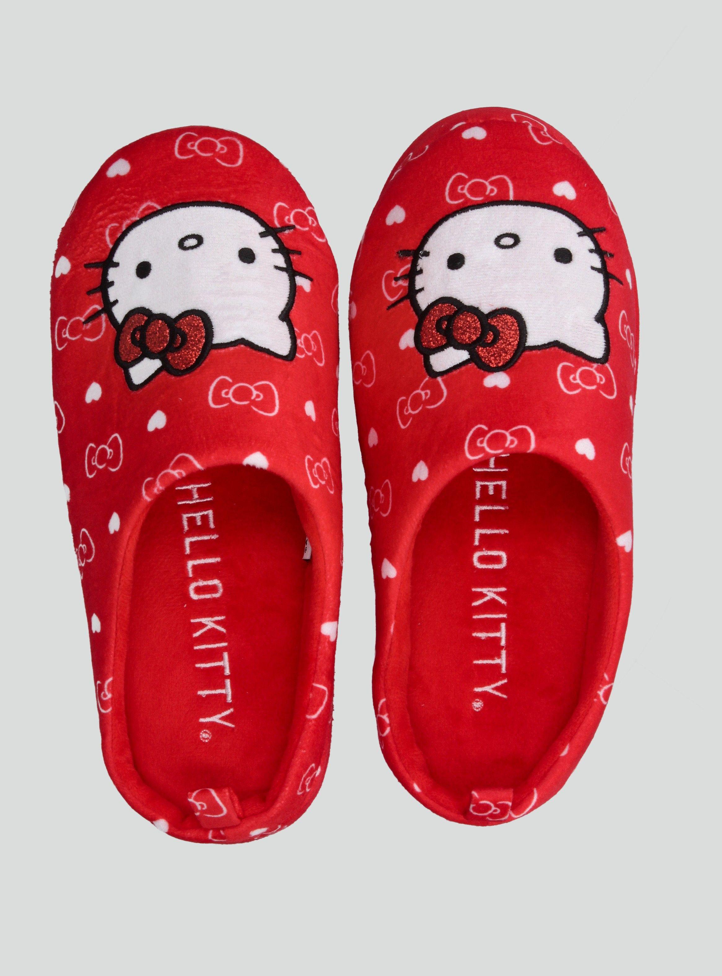 Pantufla Aplicación Bordada Licencia Hello Kitty-2