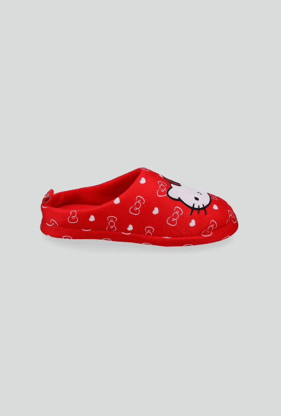 Pantufla Aplicación Bordada Licencia Hello Kitty-3