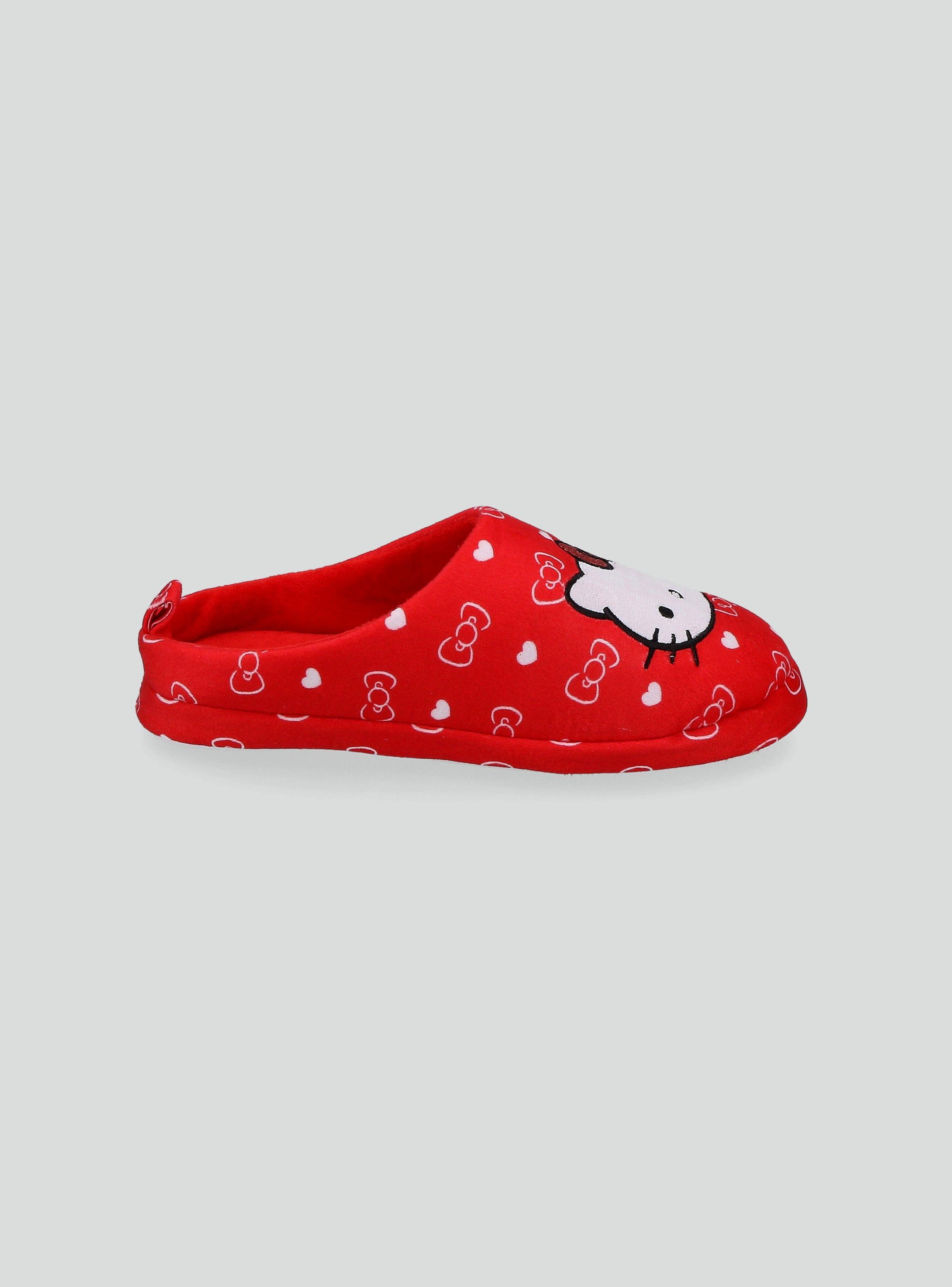 Pantufla Aplicación Bordada Licencia Hello Kitty-0