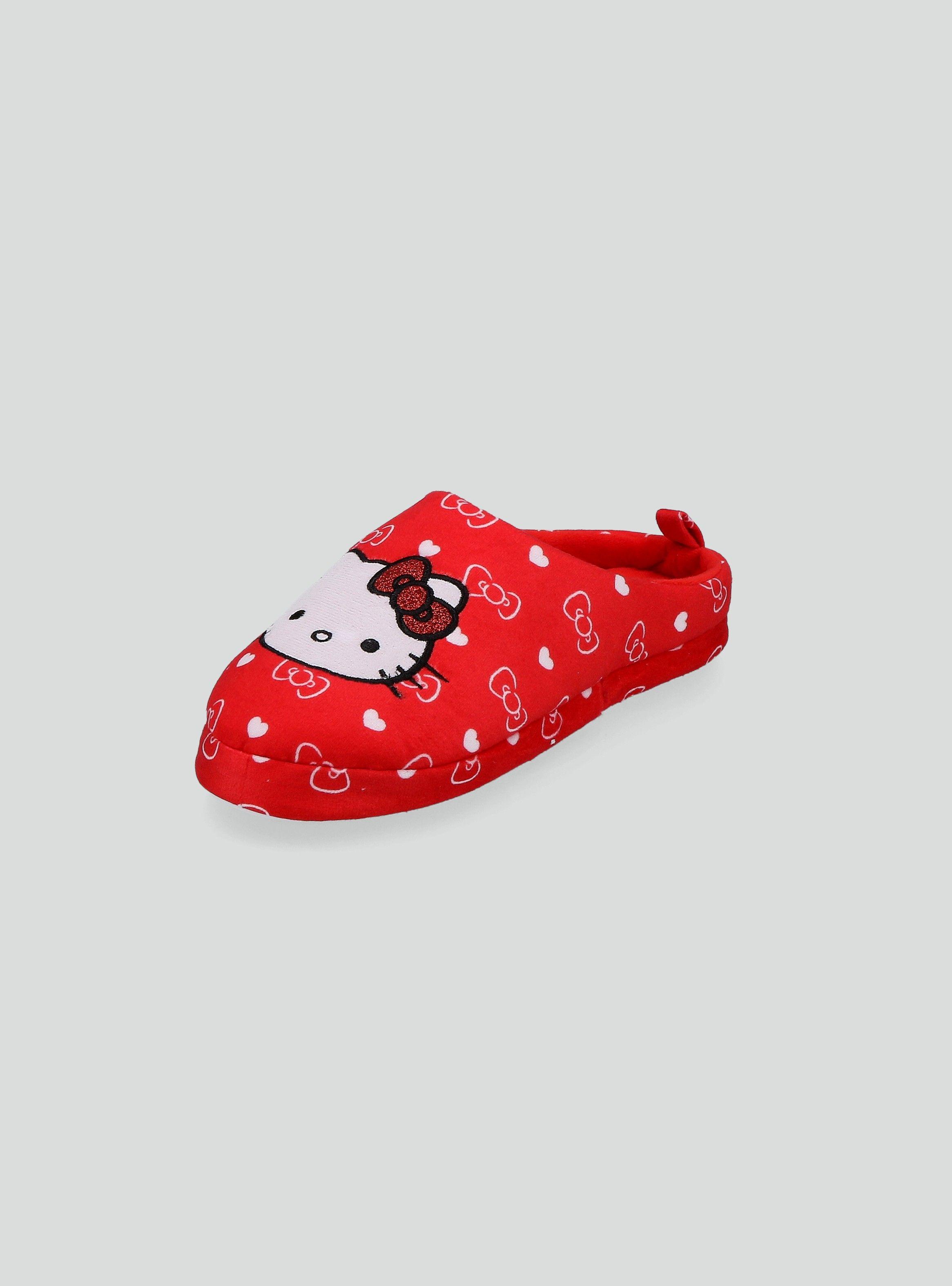 Pantufla Aplicación Bordada Licencia Hello Kitty-1