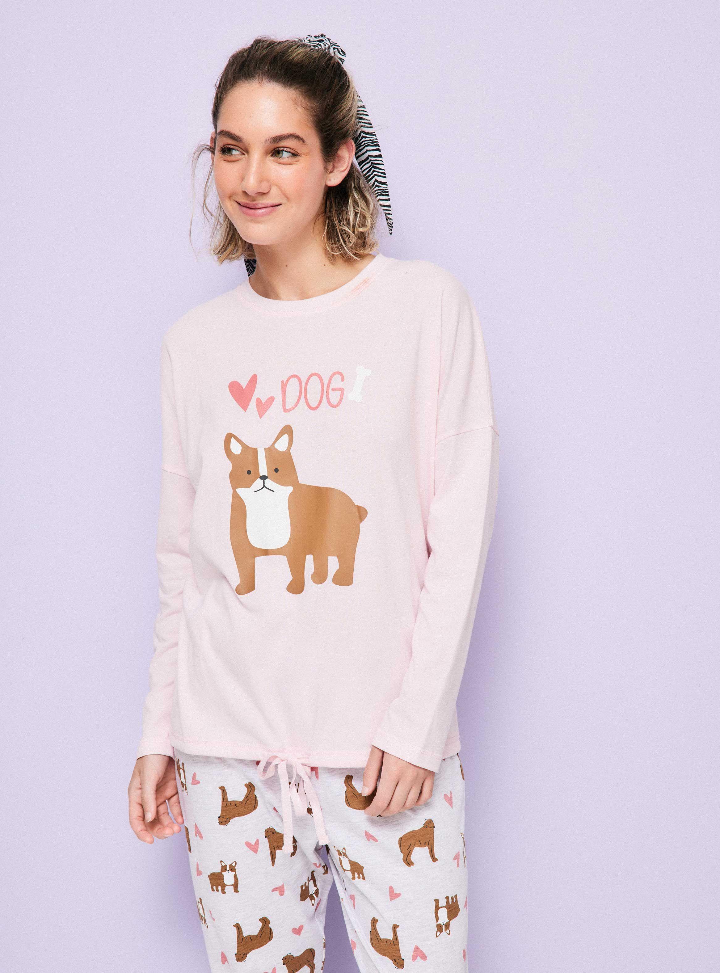 Pijama Manga Larga Full Print-0