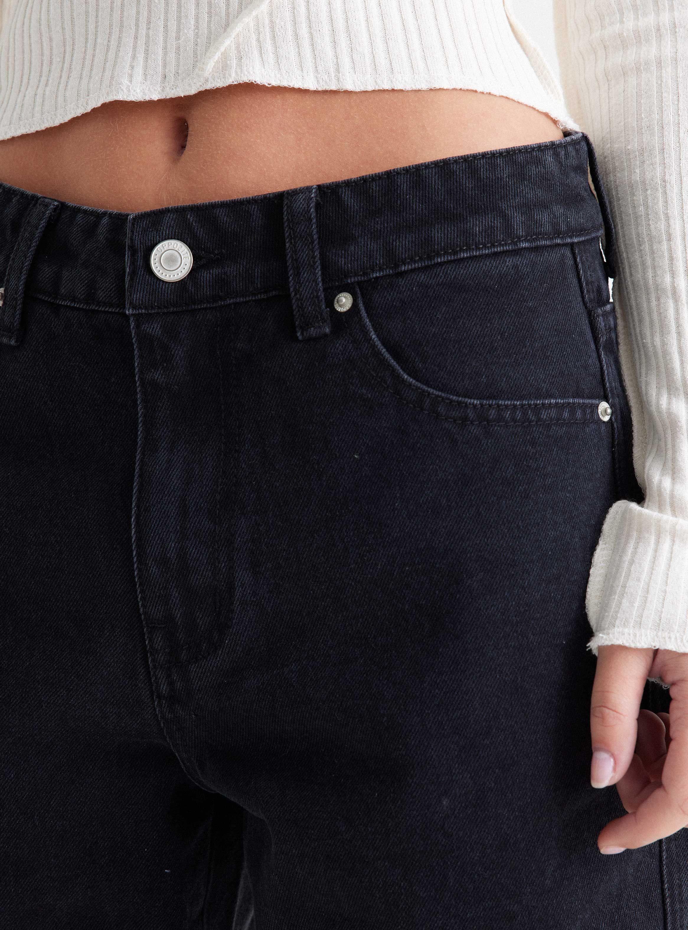 Jeans Look Vintage Tiro Medio-2