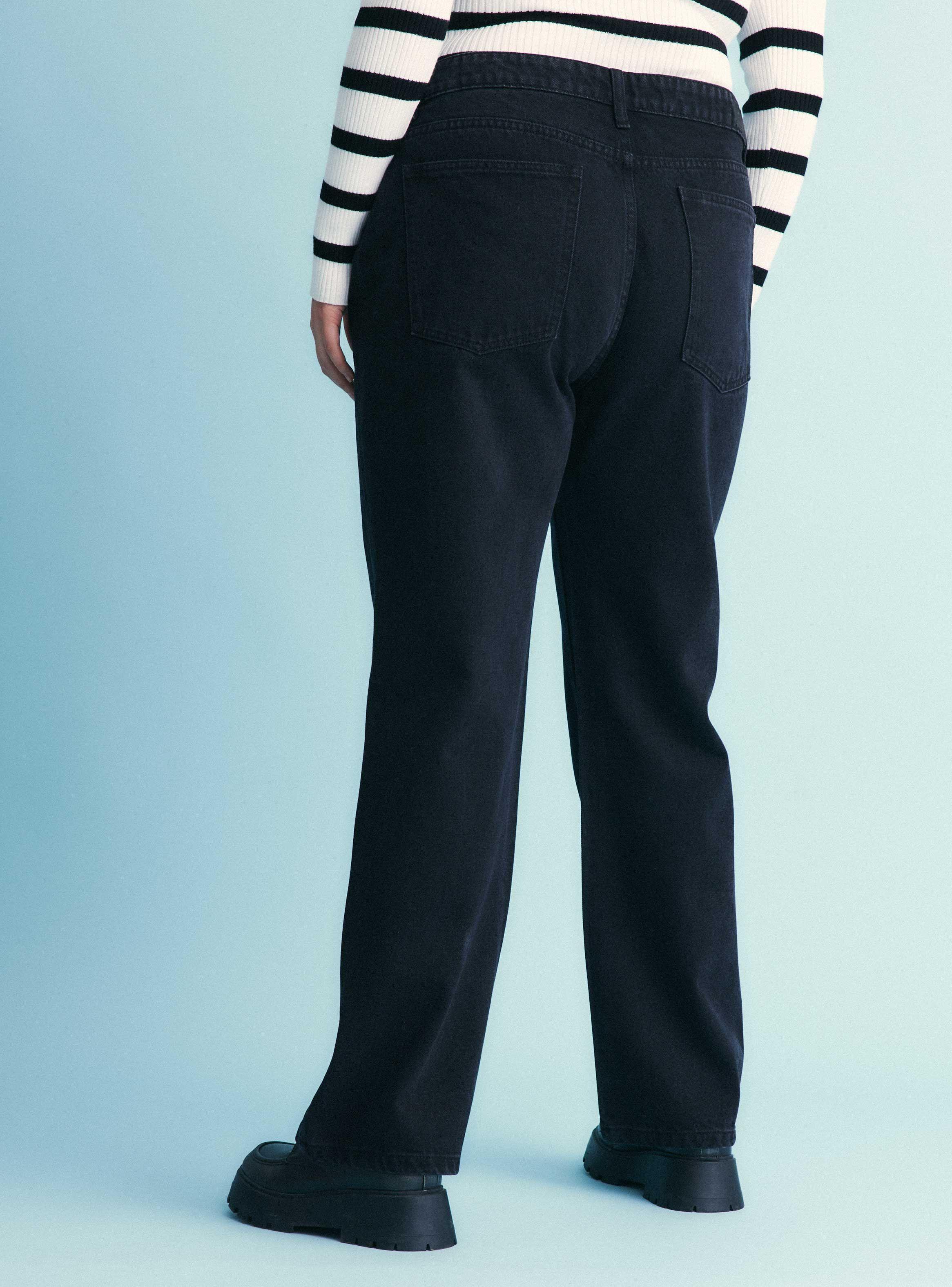 Jeans Straight Lavados Clásico-1