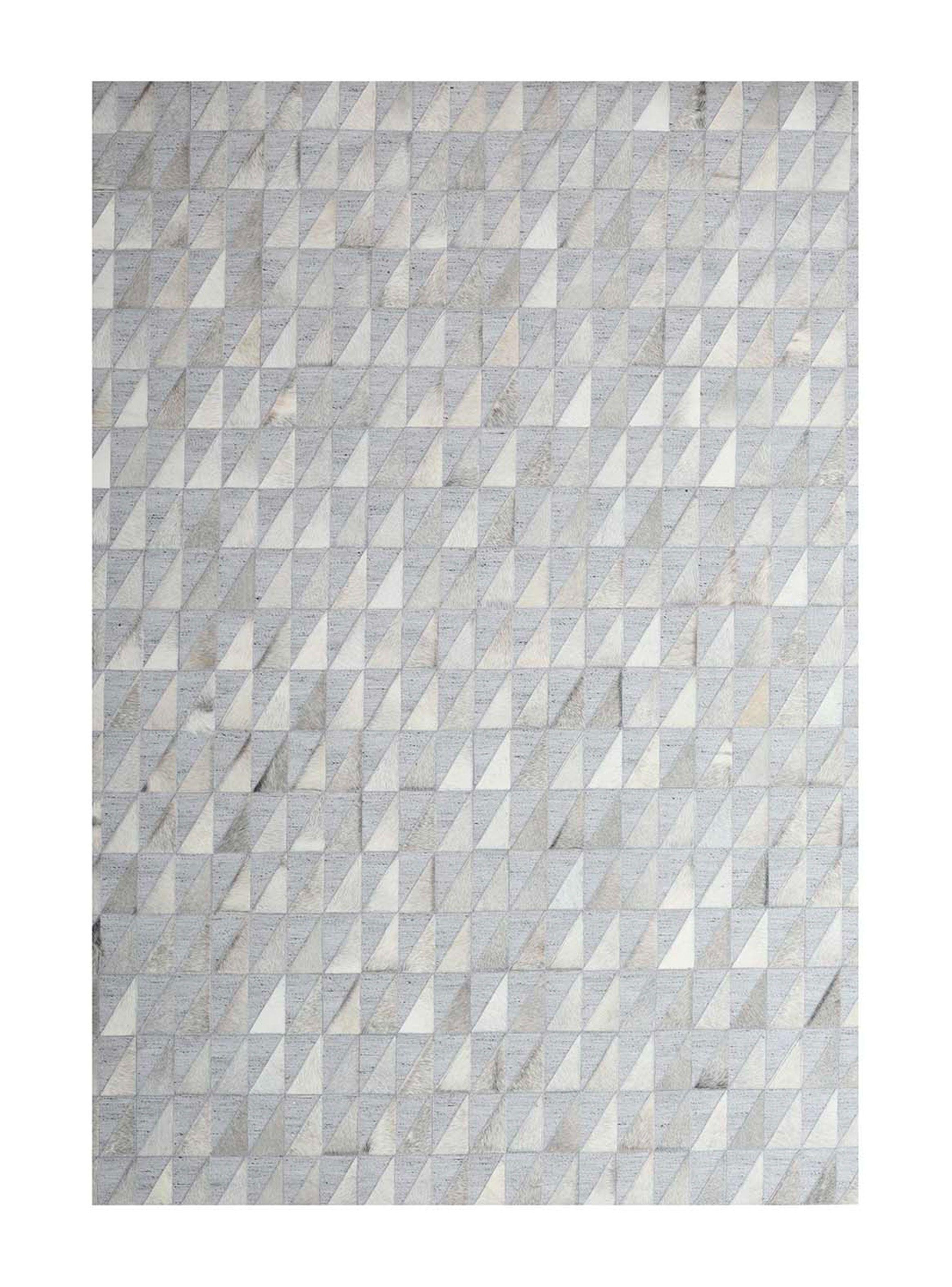 Alfombra 140 x 200 cm Natural Leather Jaquard Plata-0