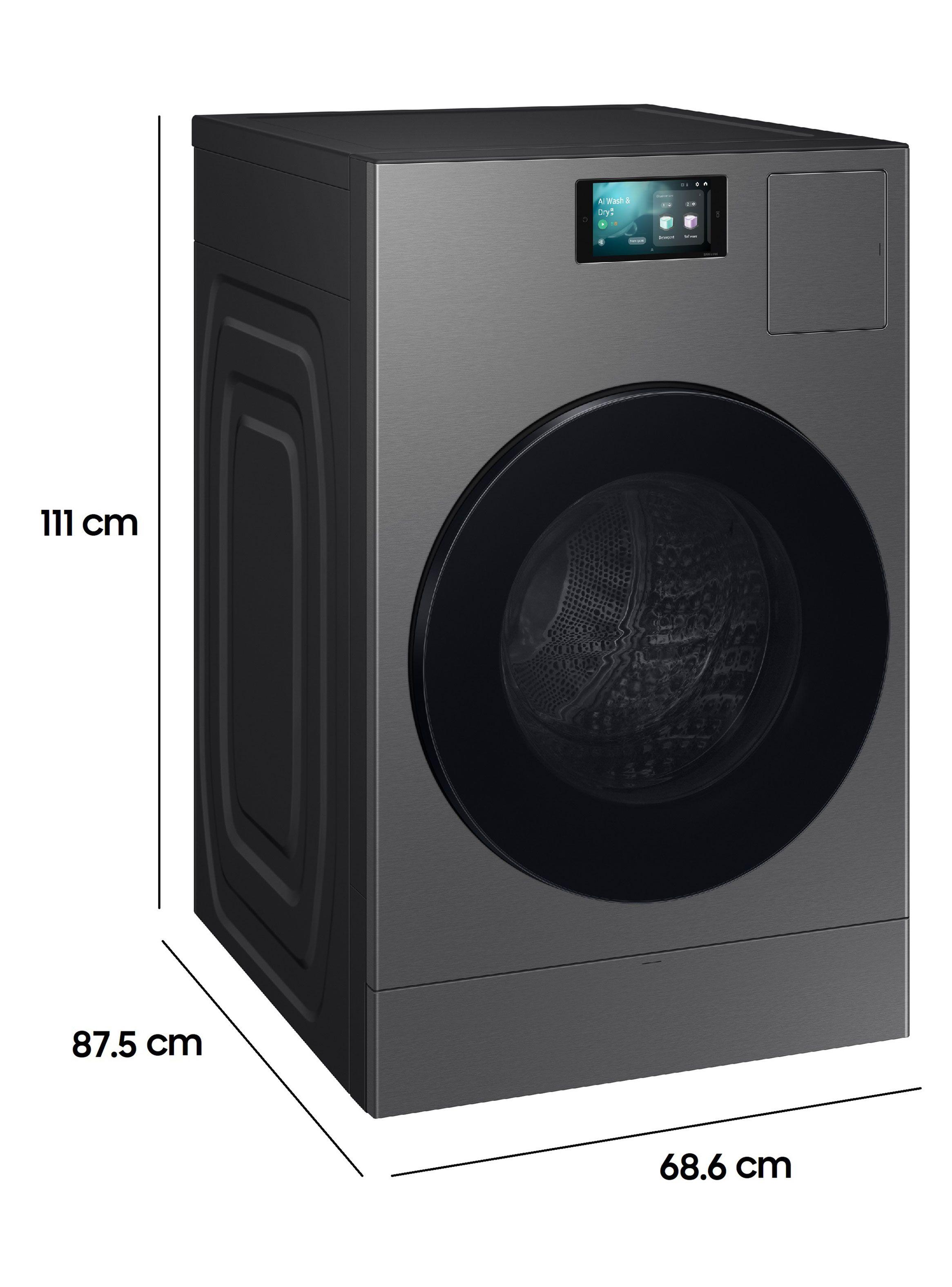 Lavadora-Secadora Carga Frontal 25/15 Kg AI Bespoke WD25DB8995BZZS-1