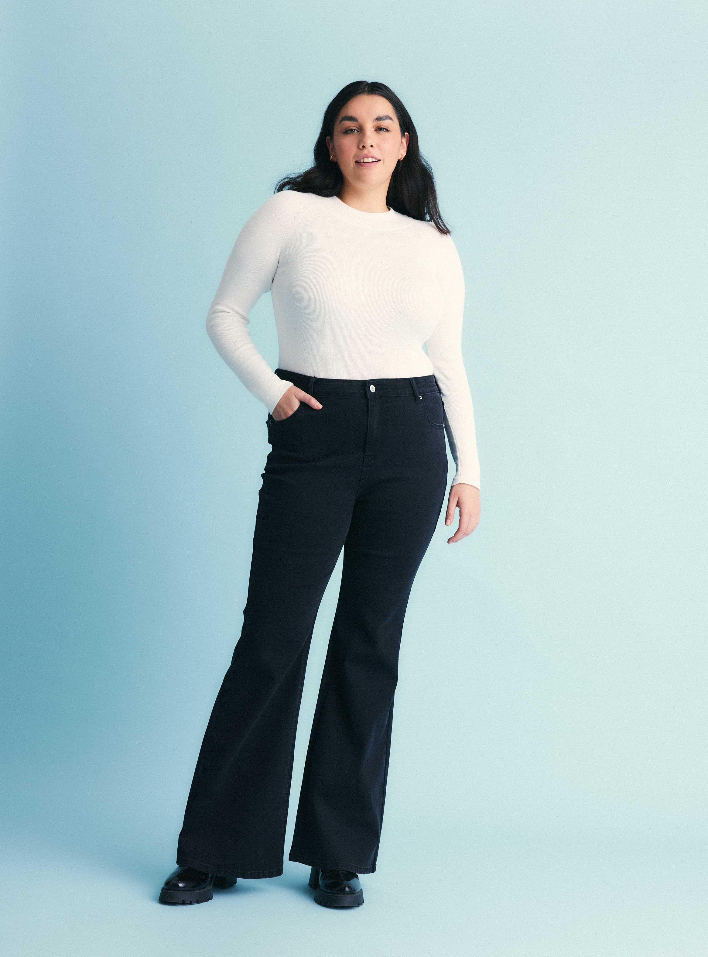 Jeans Flare Lavados Vintage Color-4