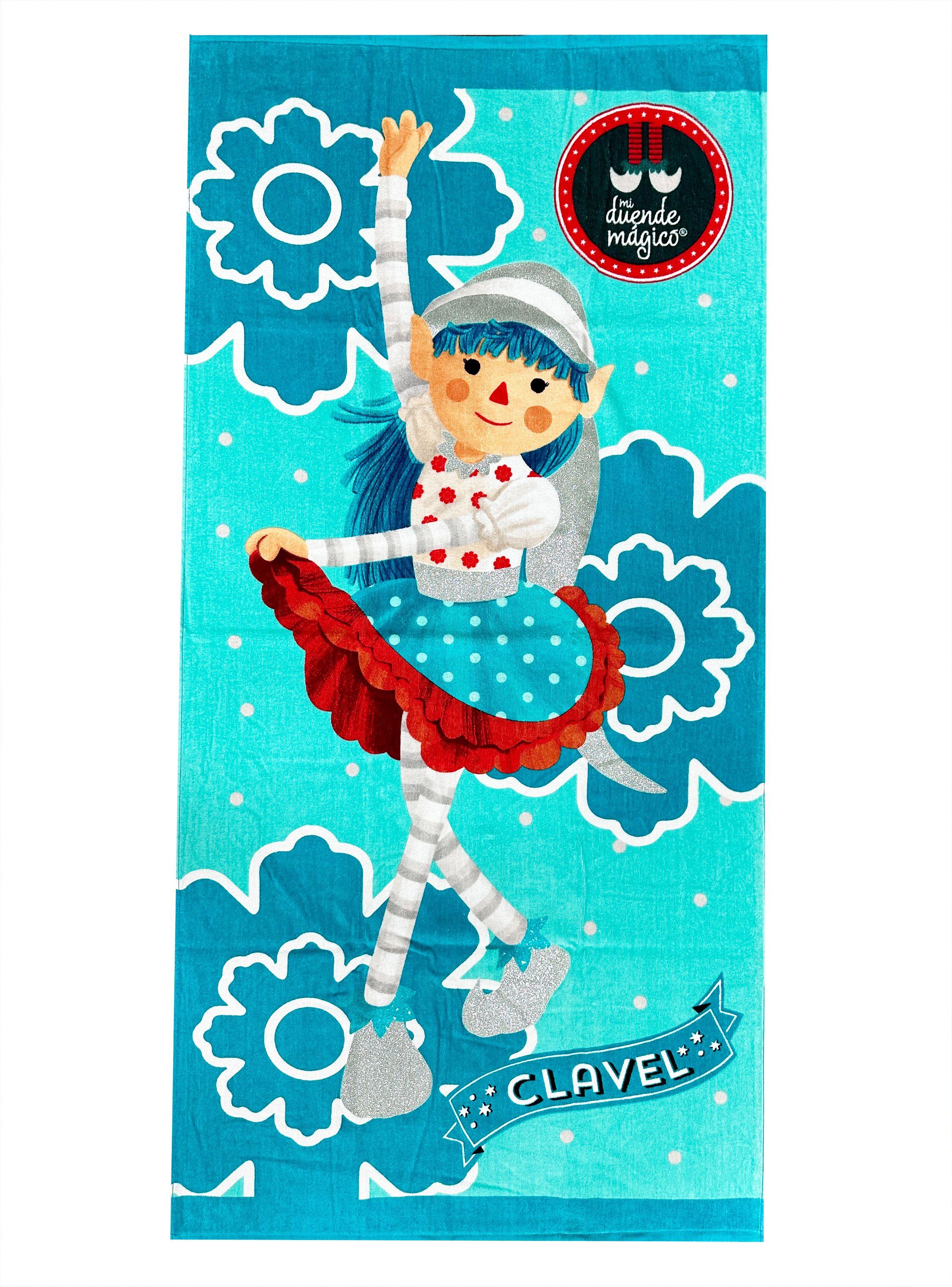 Toalla de Playa Infantil Duendes 75 x 150 cm-0