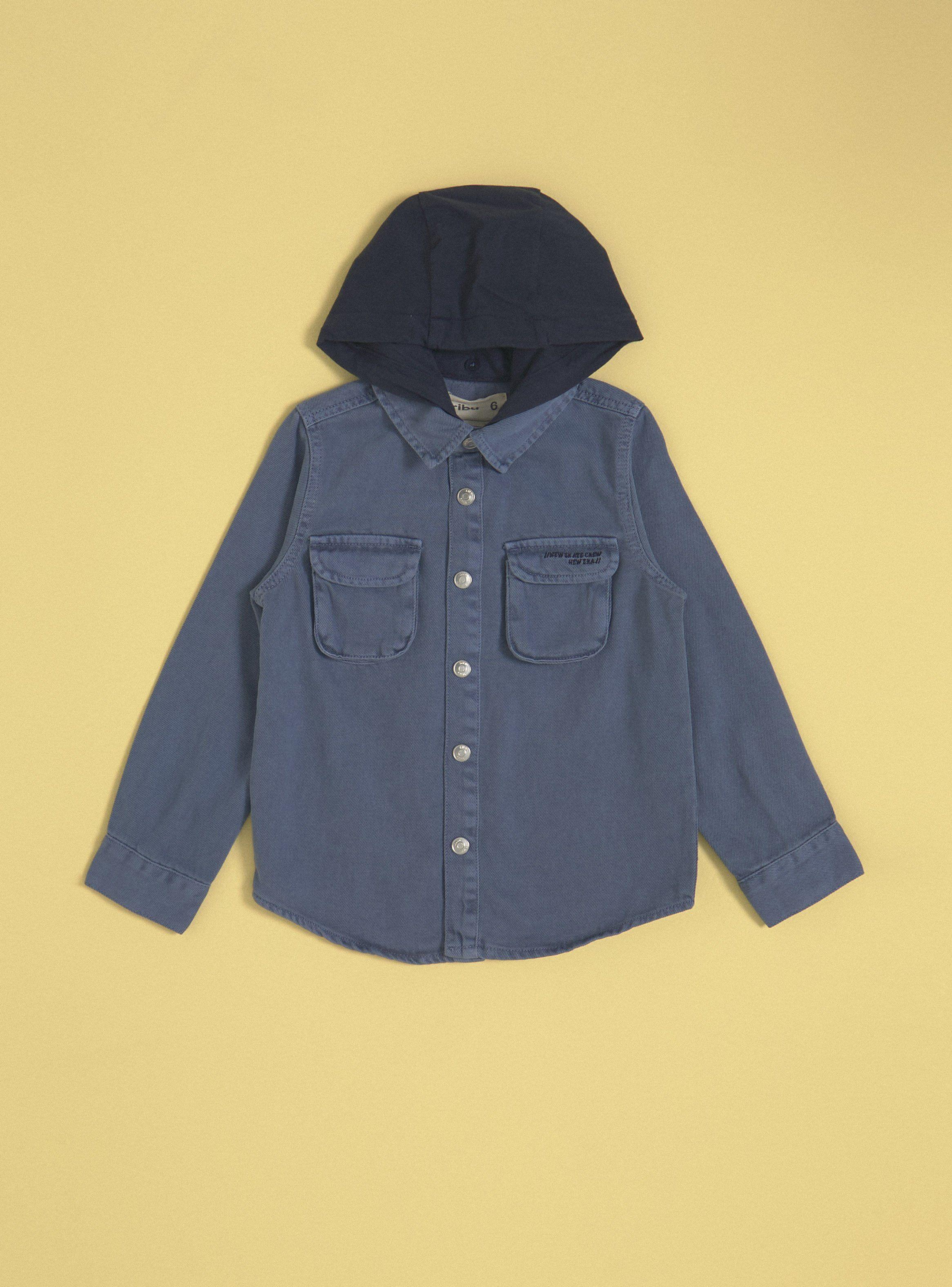 Camisa de Vestir Sobrecamisa Twill Gorro-2