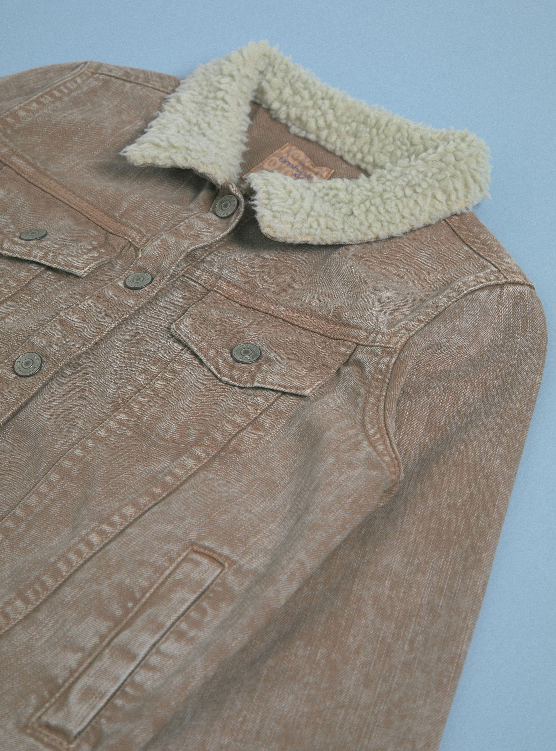 Chaqueta Mezclilla con Cuello Chiporro-2