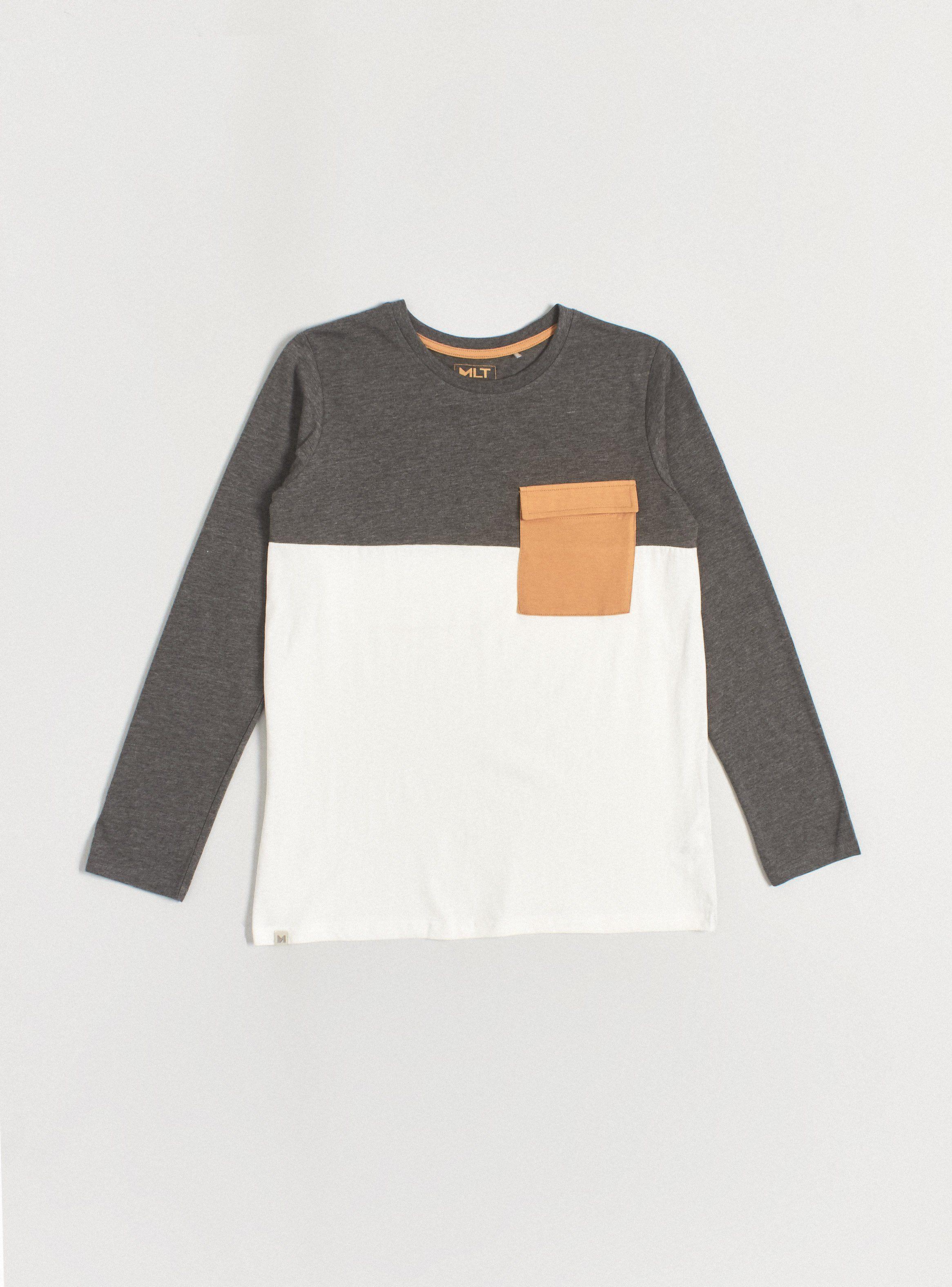 Polera Bloques de Color y Estampados con Bolsillo-0