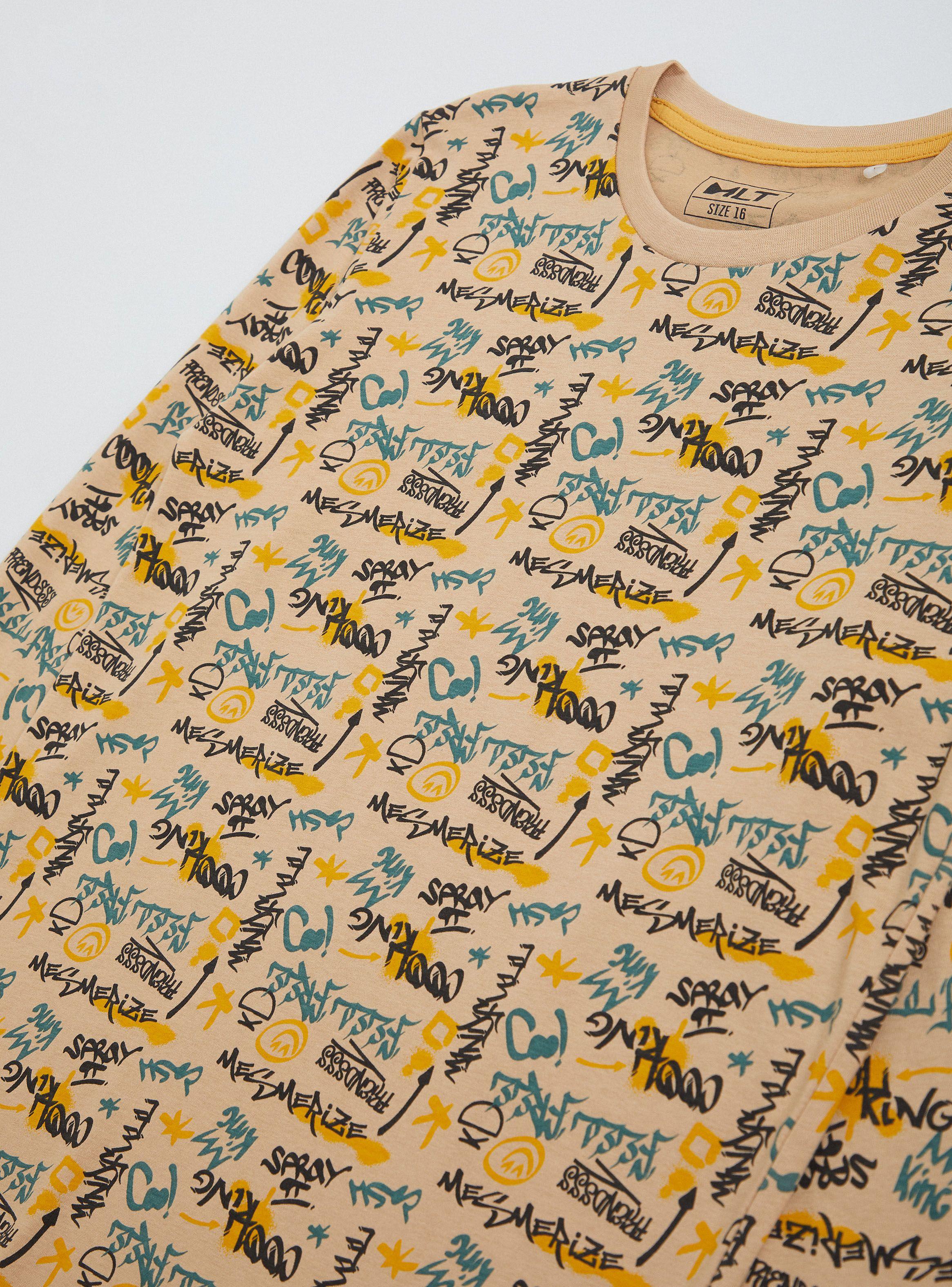 Polera Full Estampada y Cuello de Rib-3