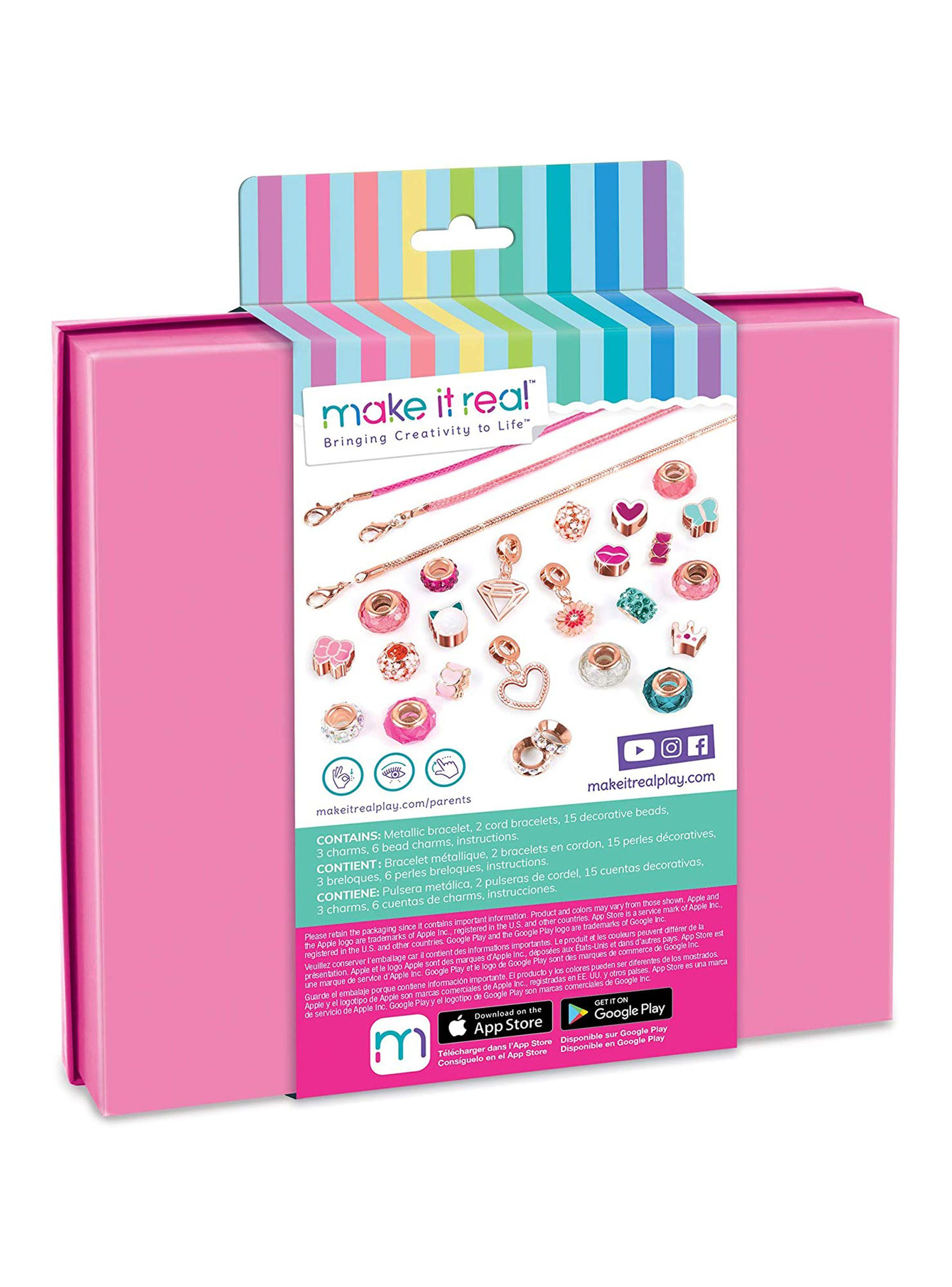 Crea Tus Pulceras Halo Charms Rosadas-3