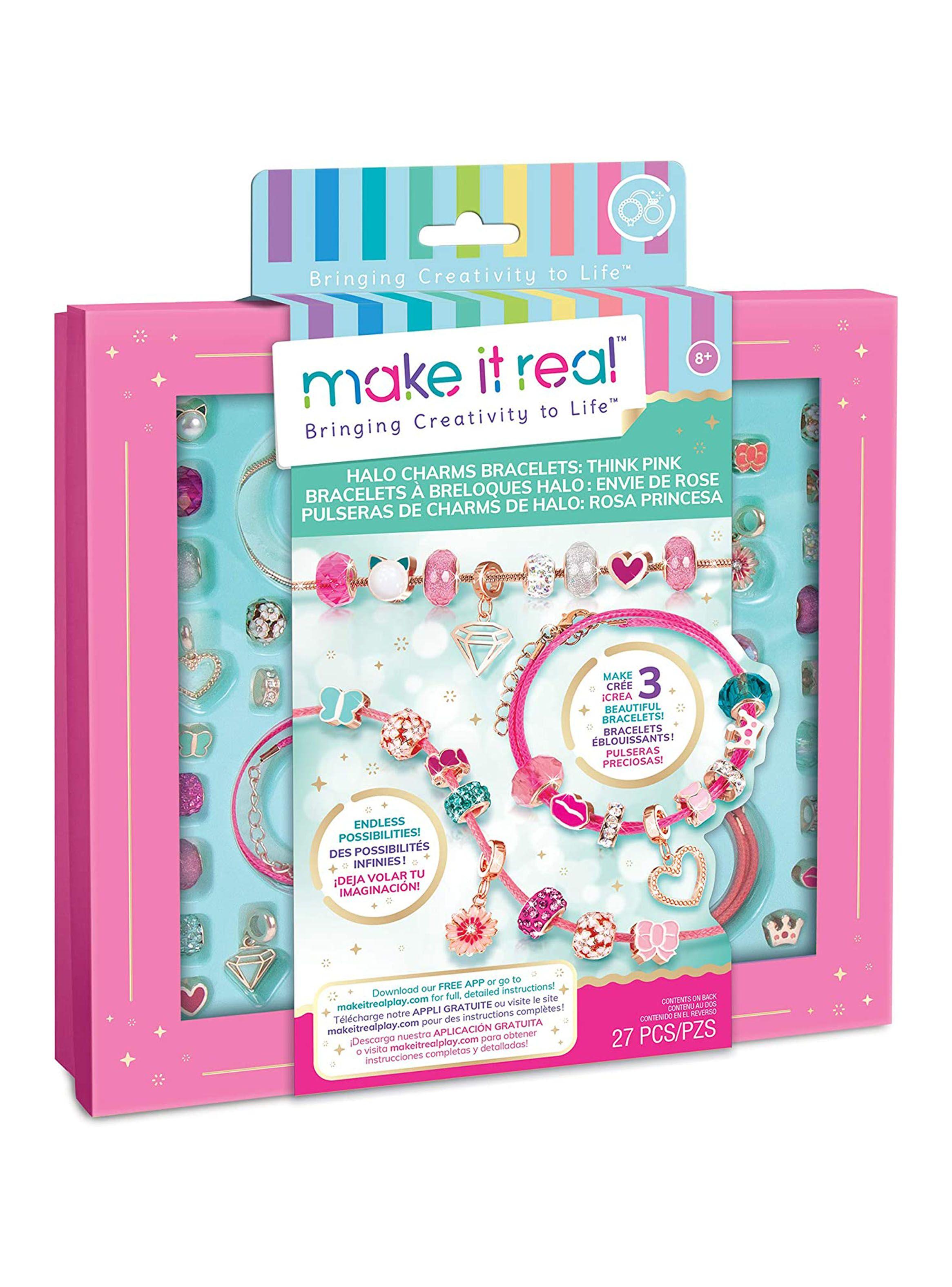 Crea Tus Pulceras Halo Charms Rosadas-0