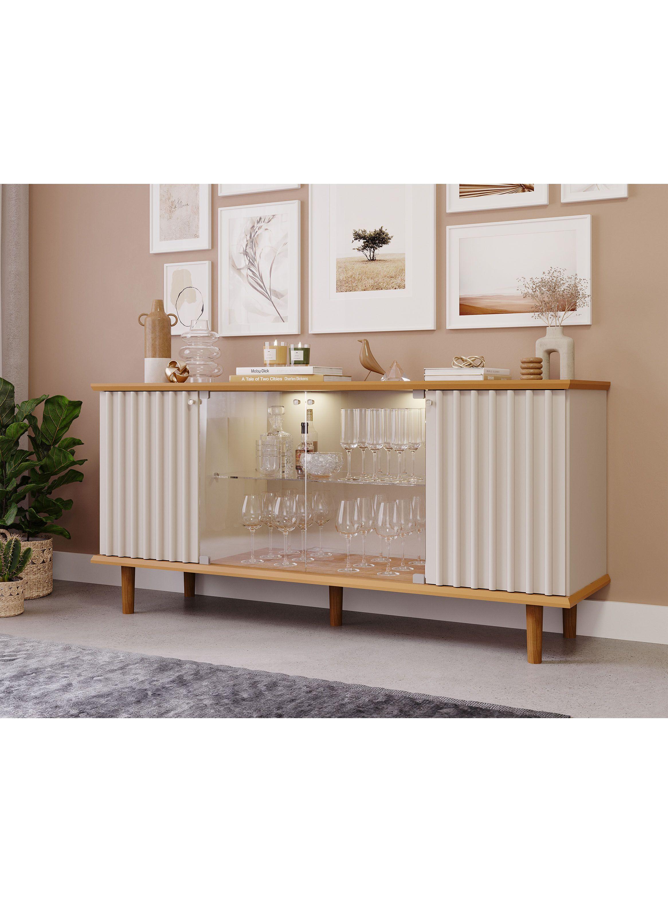Buffet Janice Luz Led Off White Café-4