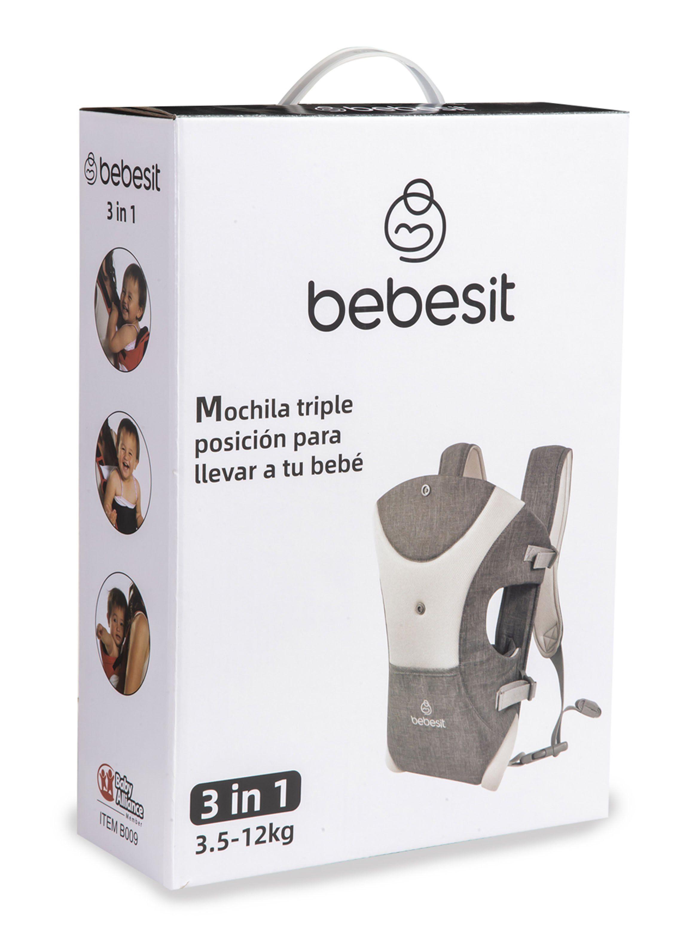 Porta Bebe 3 Posiciones en 1 Negro Bebesit-3
