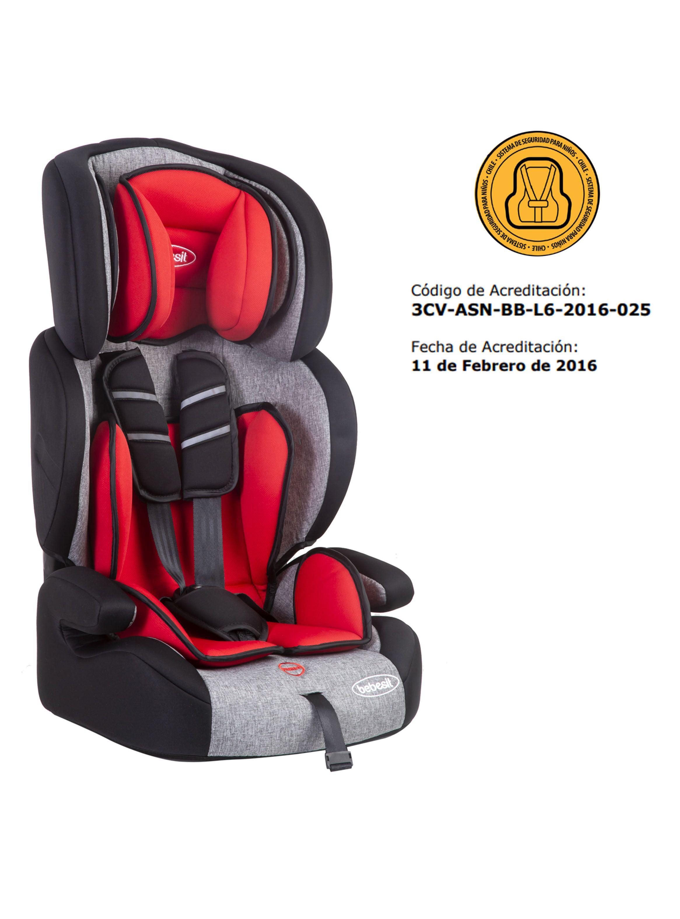 Silla de Auto Butaca Beline Roja Bebesit-5