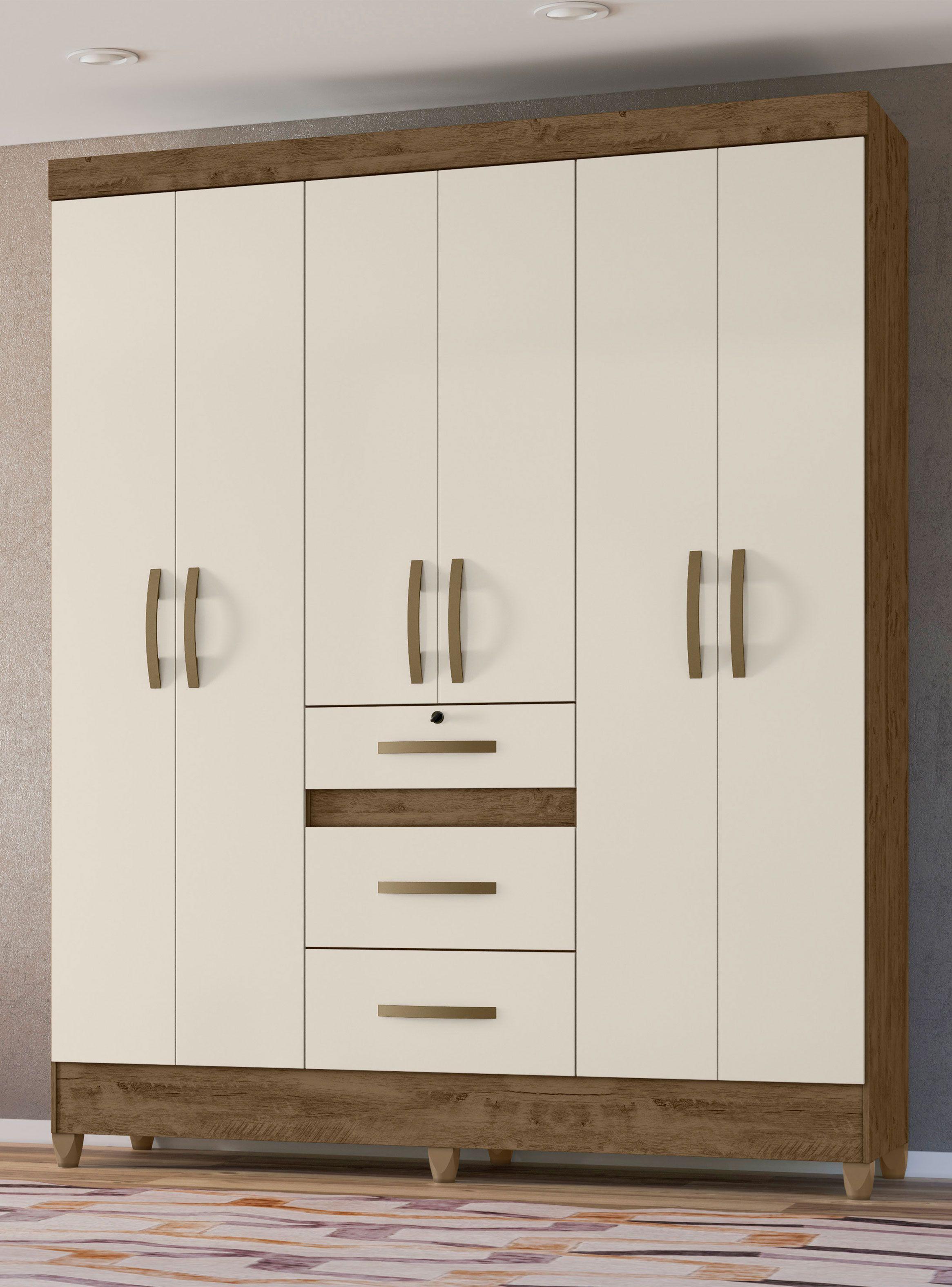 Clóset Itatiba 6 Puertas 3 Cajones-3