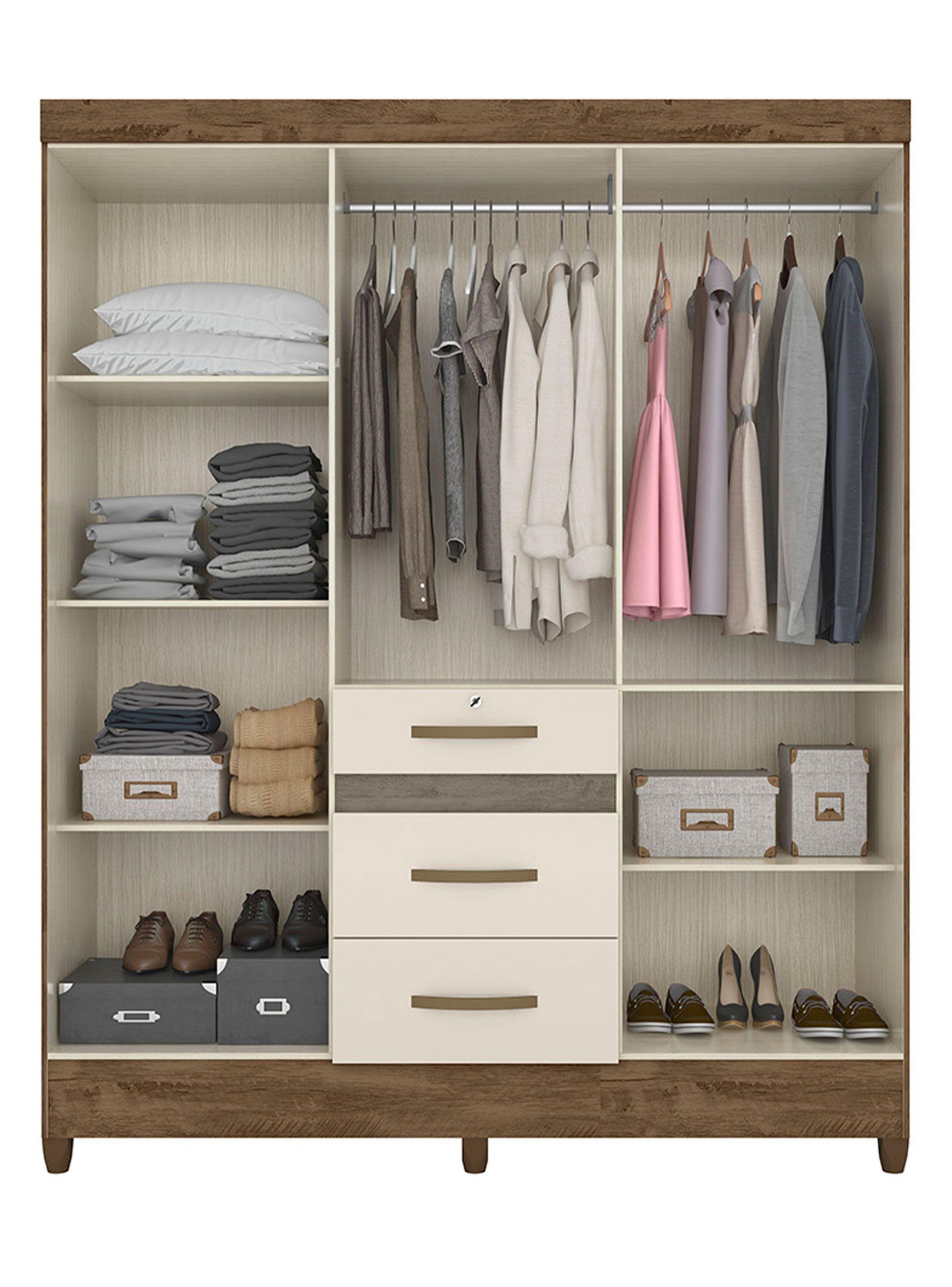 Clóset Itatiba 6 Puertas 3 Cajones-2