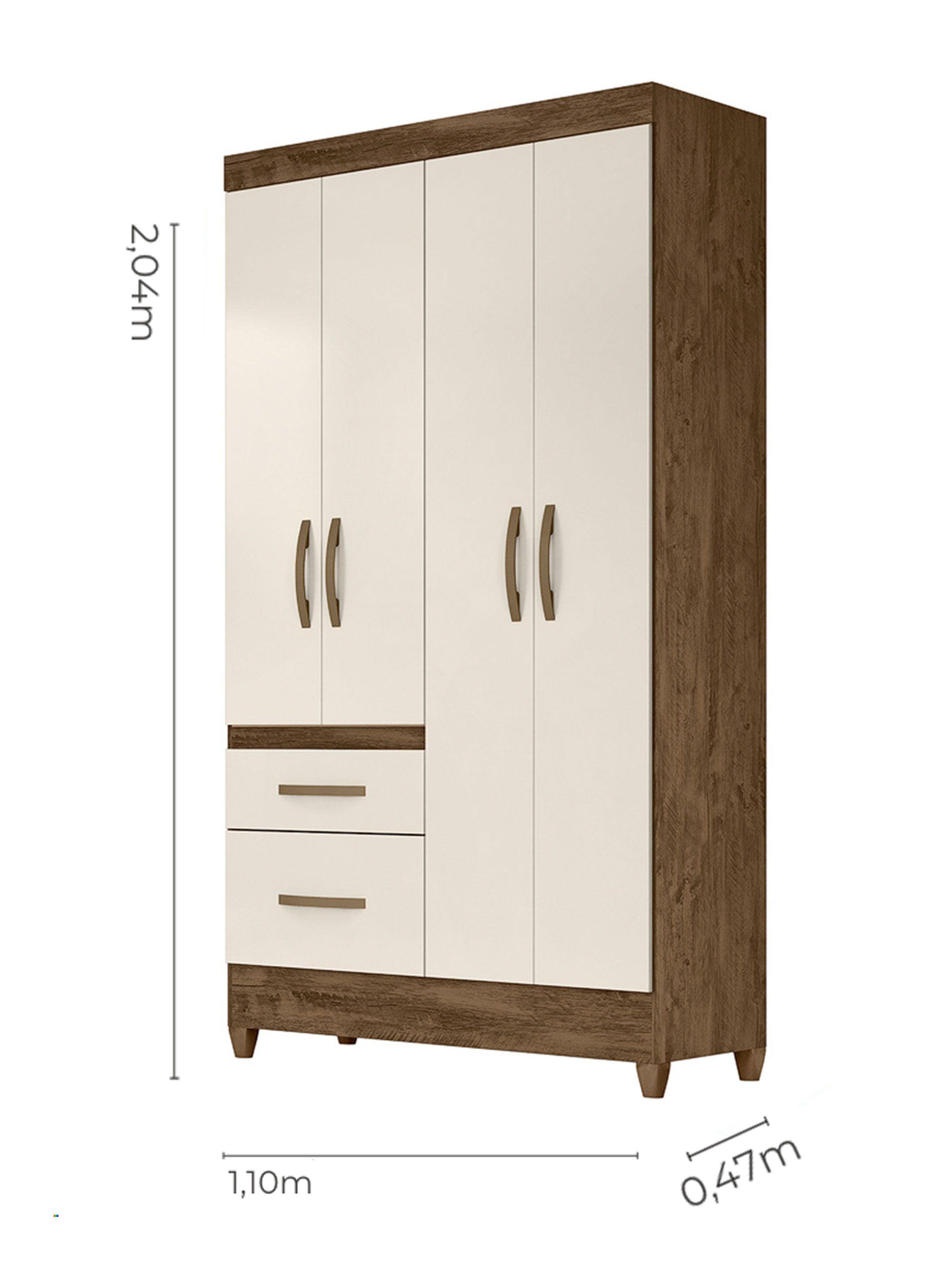 Clóset Madri 4 Puertas 2 Cajones-1