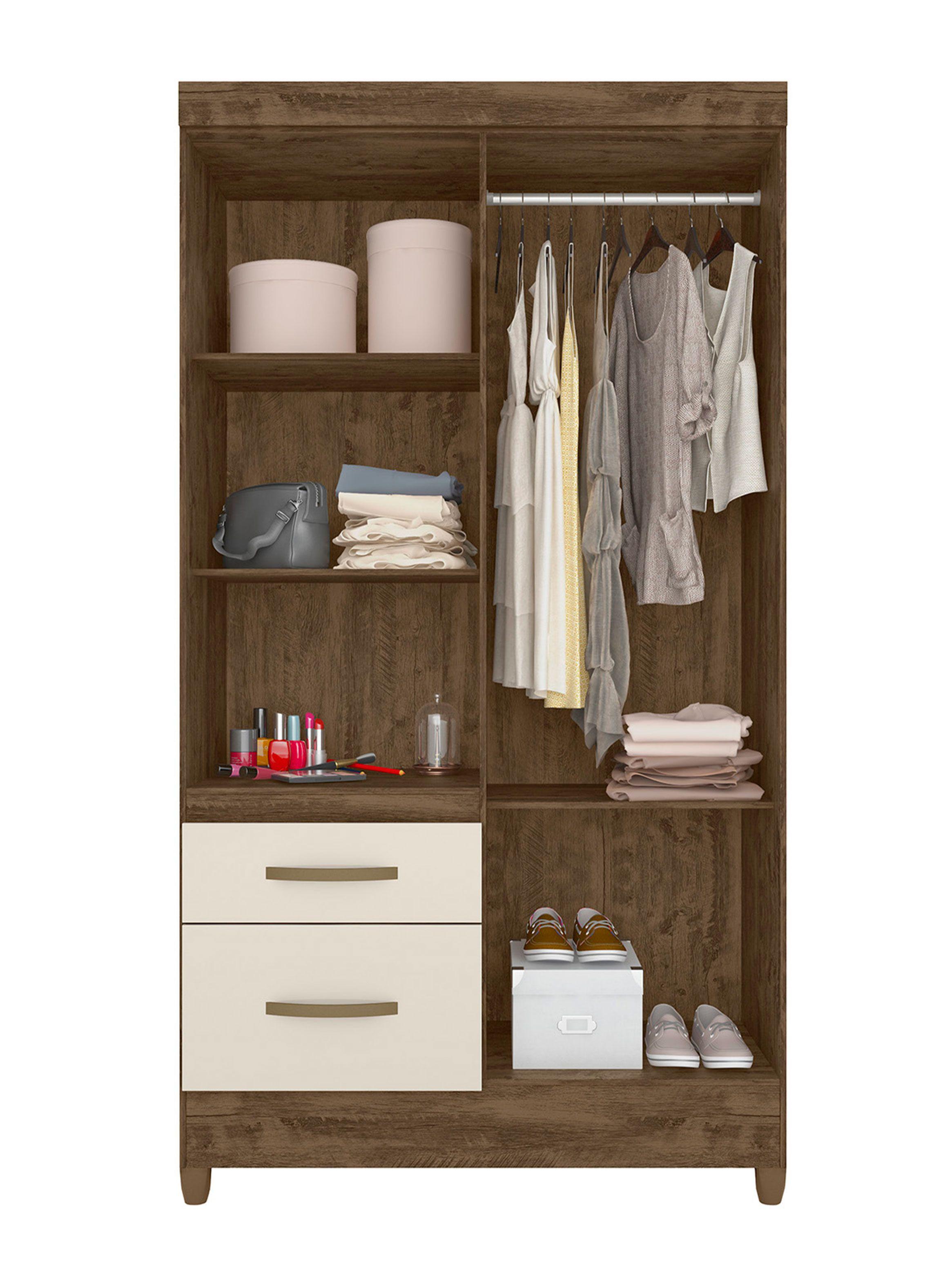 Clóset Madri 4 Puertas 2 Cajones-2