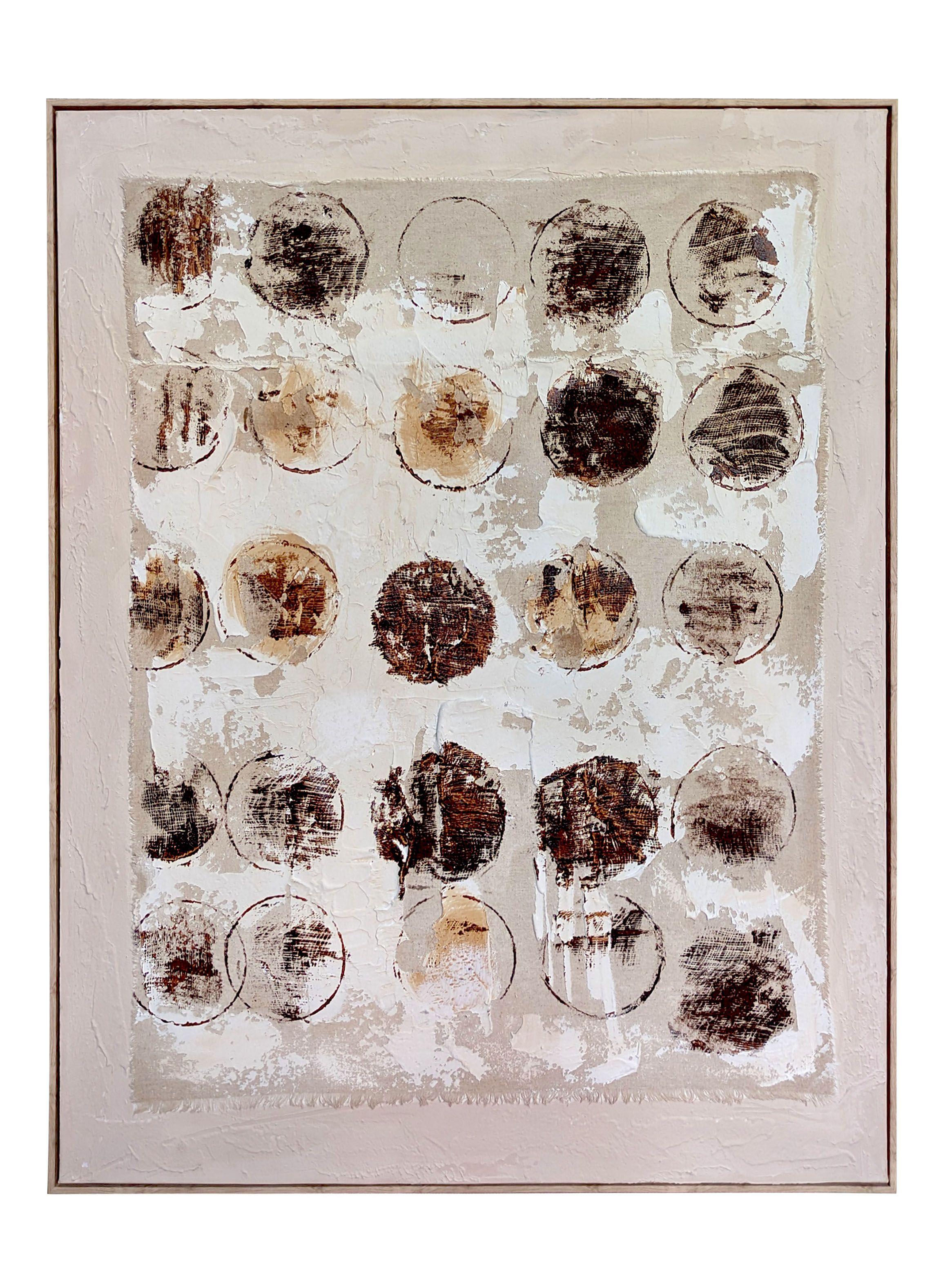 Cuadro Circulos Envejecido 80x100 cm-0