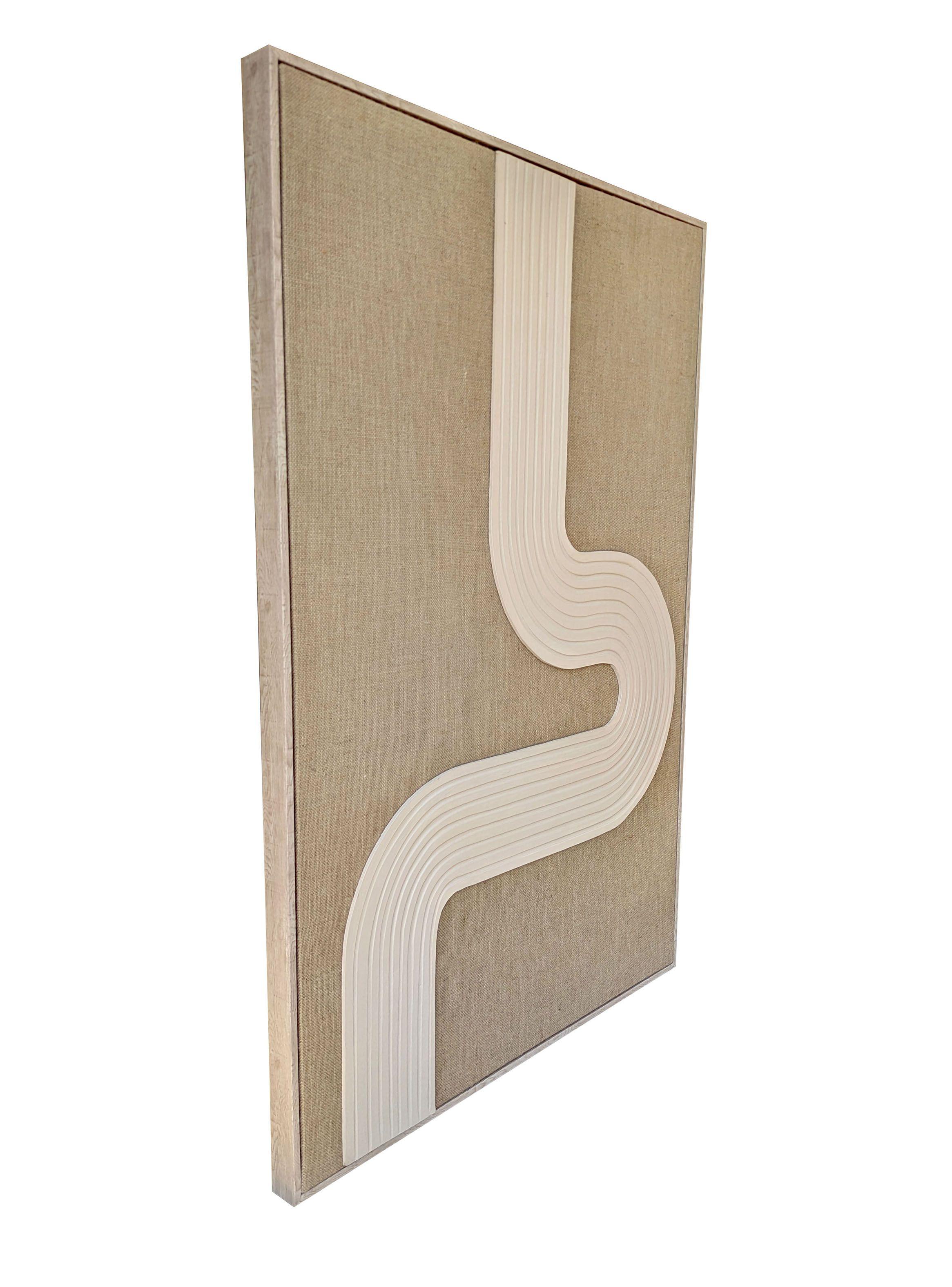 Cuadro con Marco Líneas Curvas 83x120 cm-1