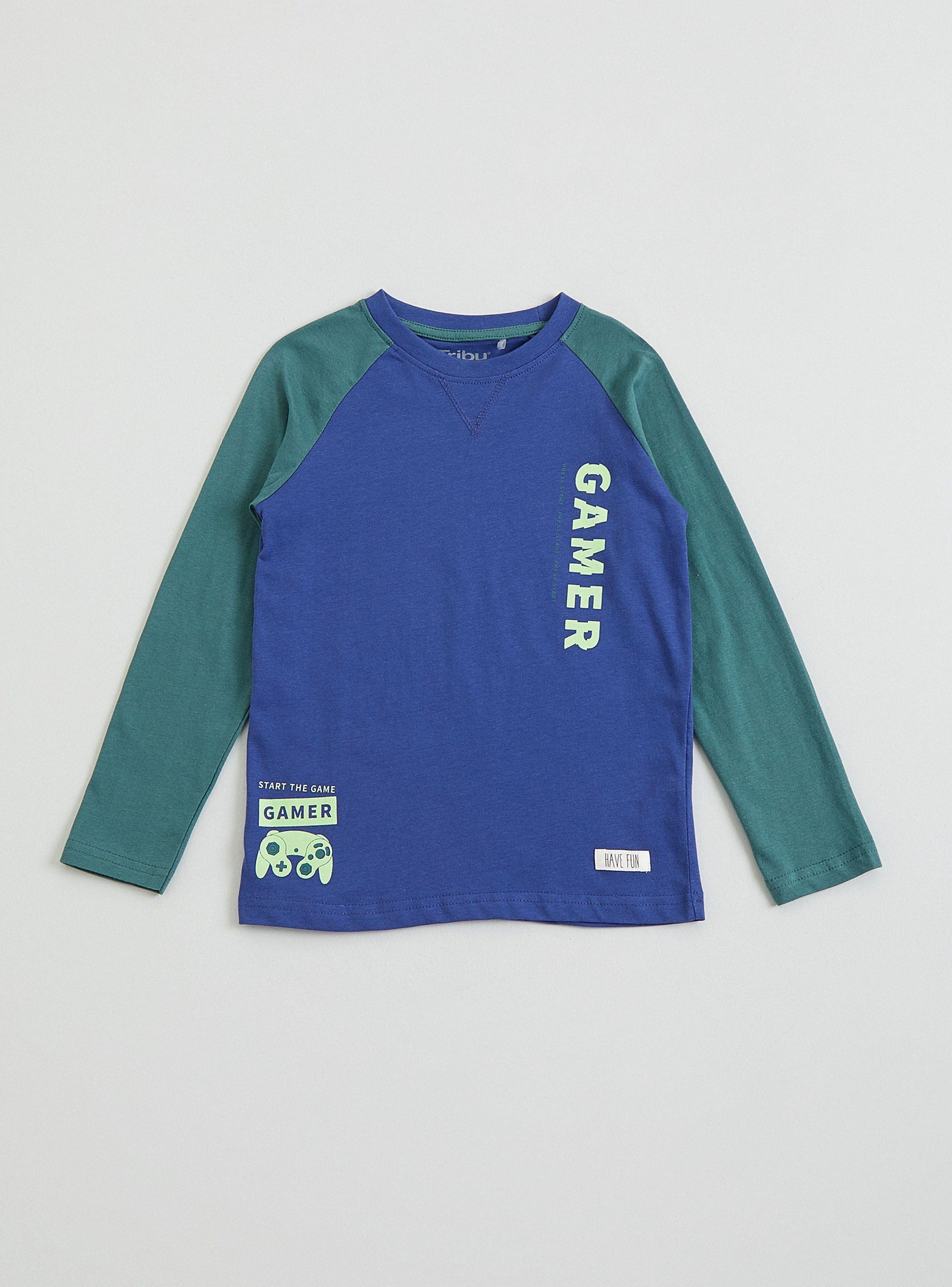 Polera Manga Raglan Con Estampado-0