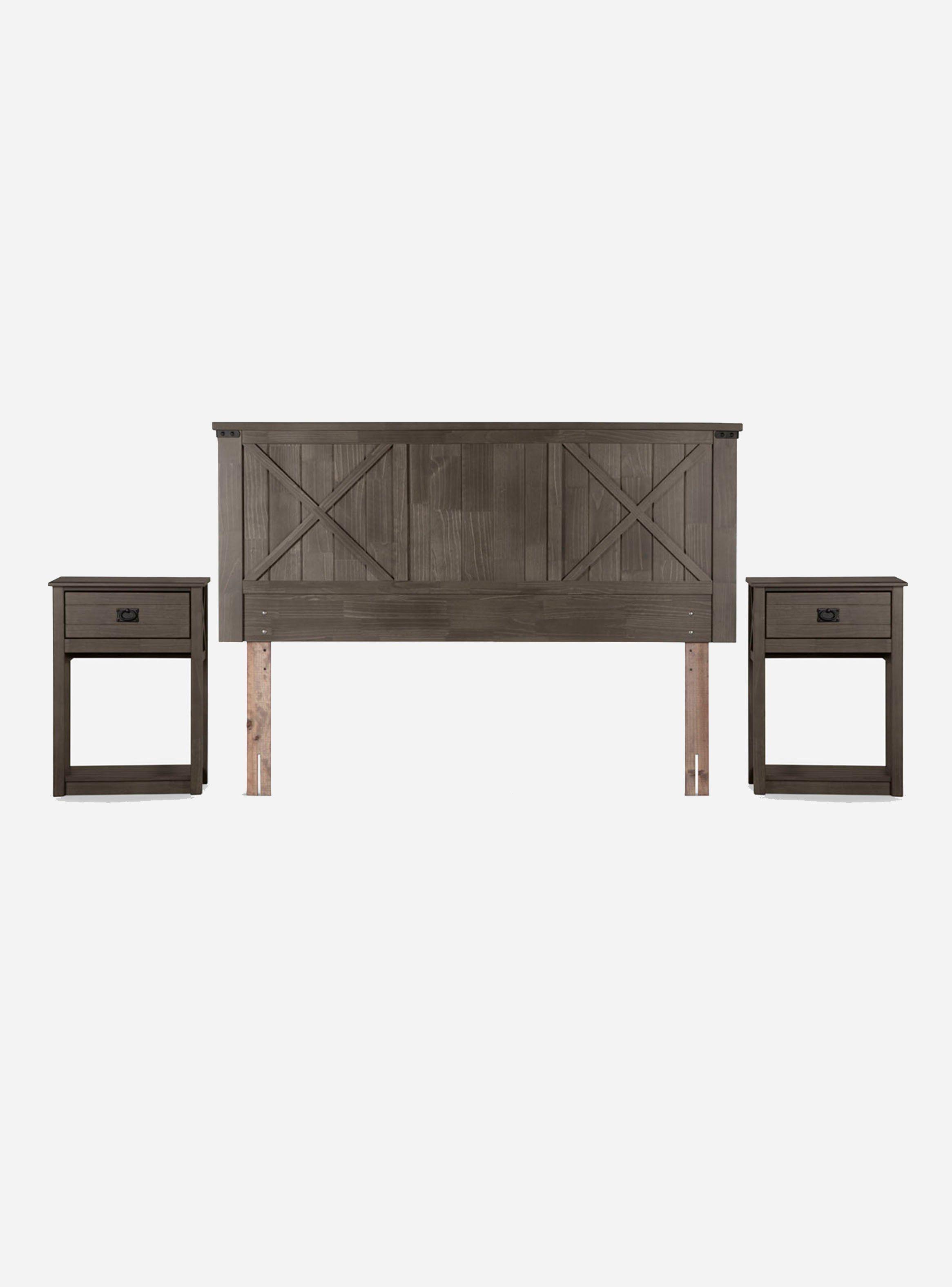 Cama Europea New Style 6 2 Plazas Base Dividida + Set de Muebles Ray-1
