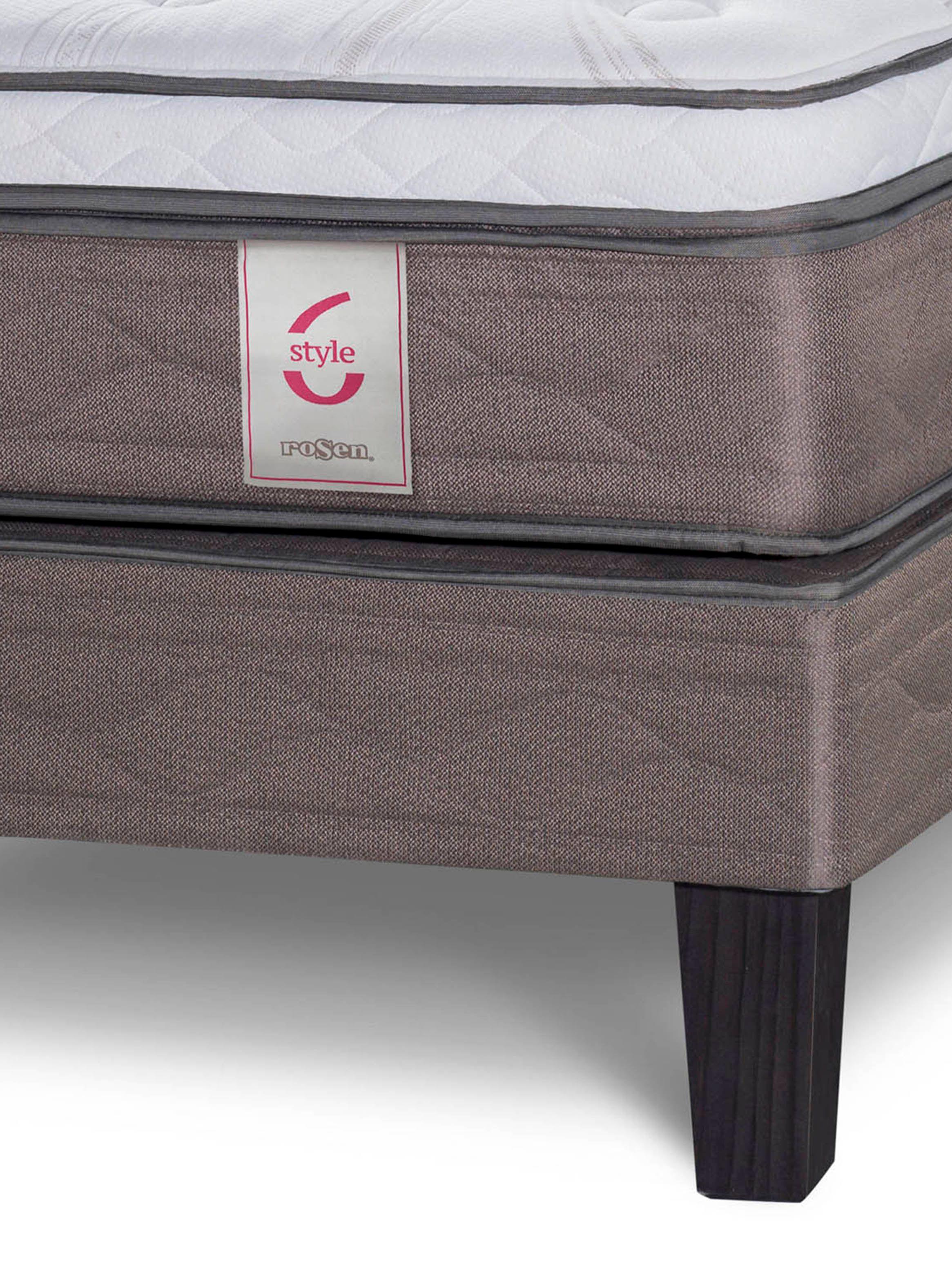 Cama Europea New Style 6 2 Plazas Base Dividida + Set de Muebles Ray-6
