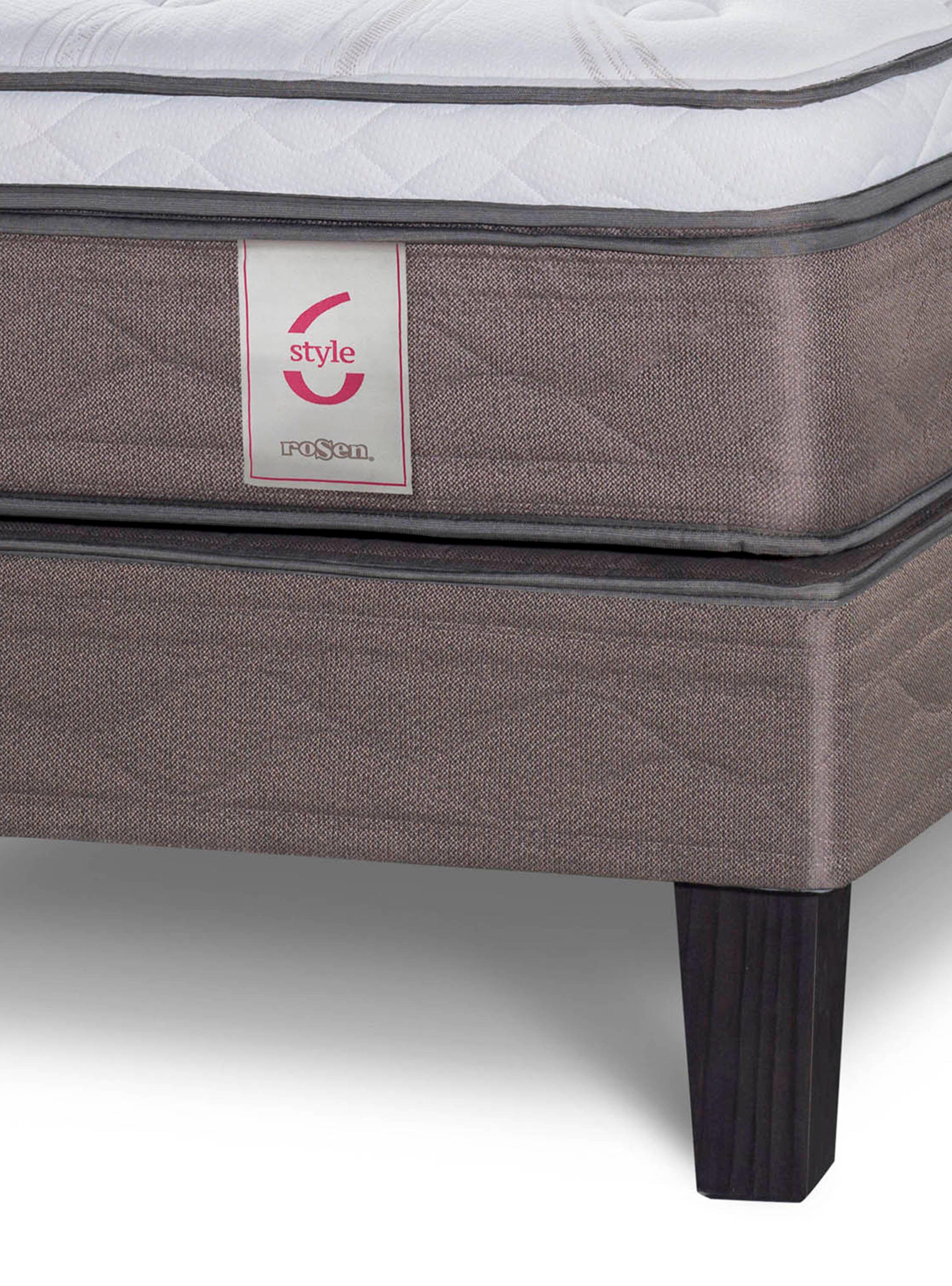 Cama Europea New Style 6 2 Plazas Base Dividida + Set de Muebles Anna-4