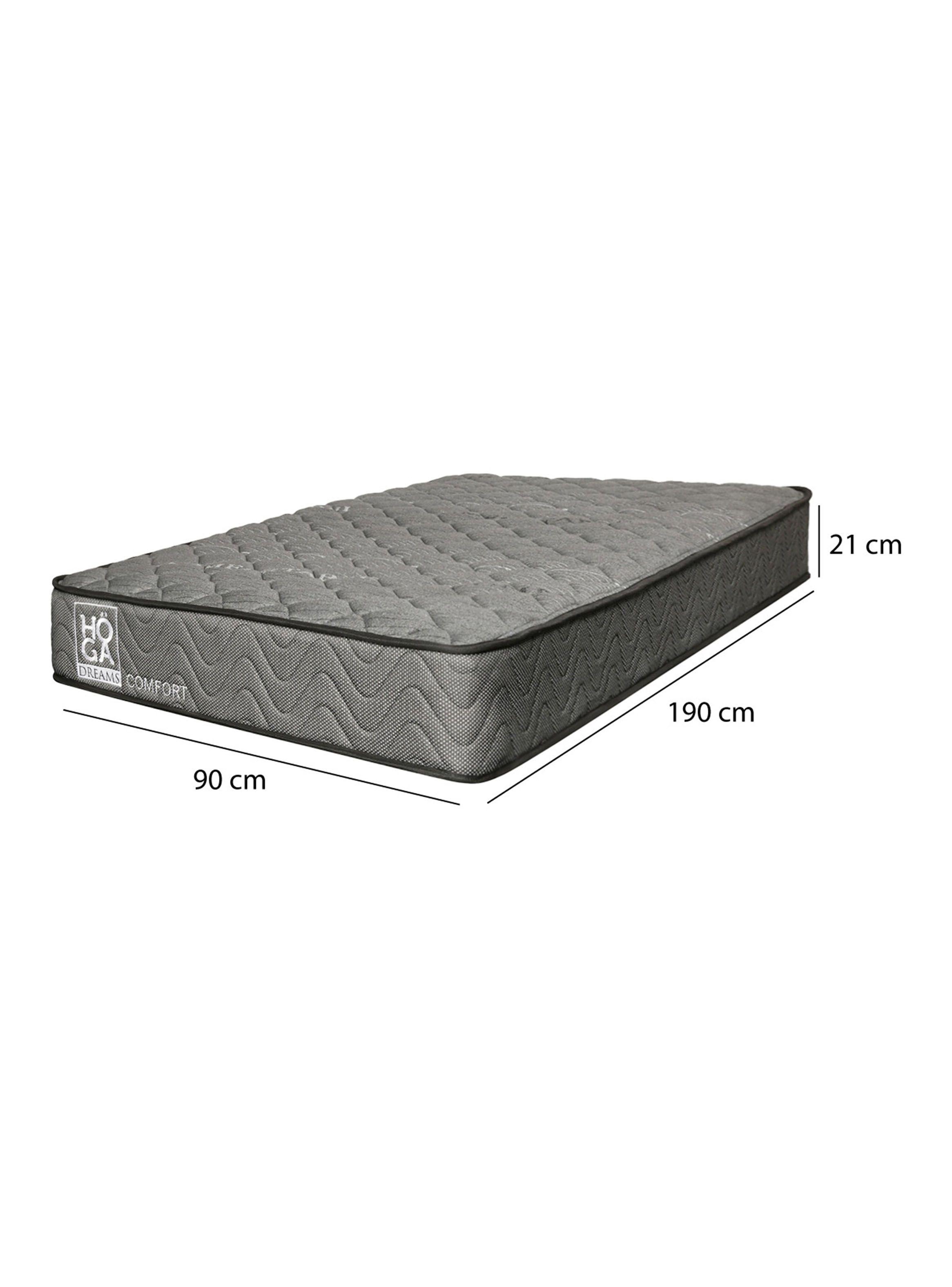 Colchón Comfort Resorte 1 Plaza Alto 21 cm-1