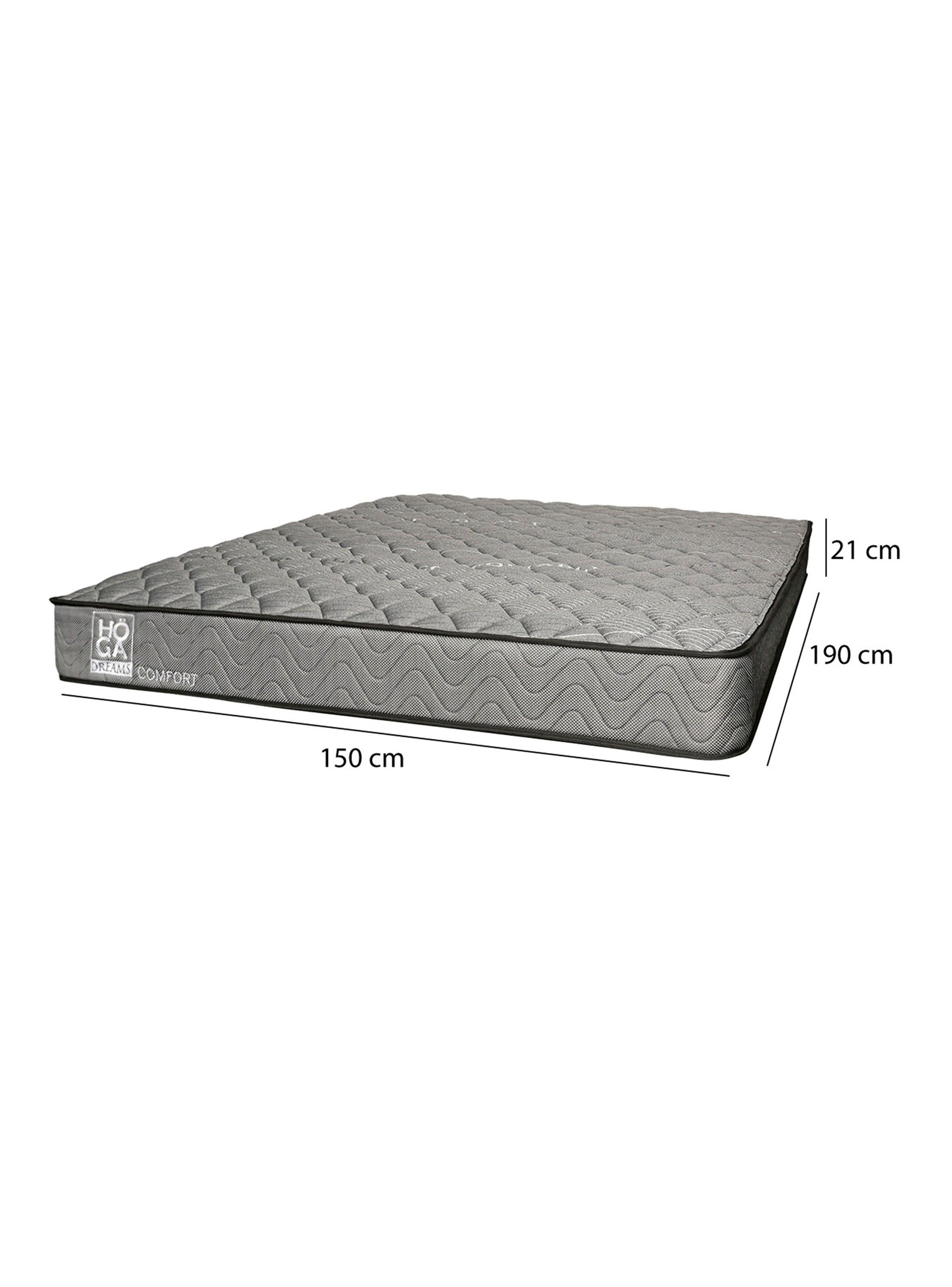 Colchón Comfort Resorte 2 Plazas Alto 21 cm-1