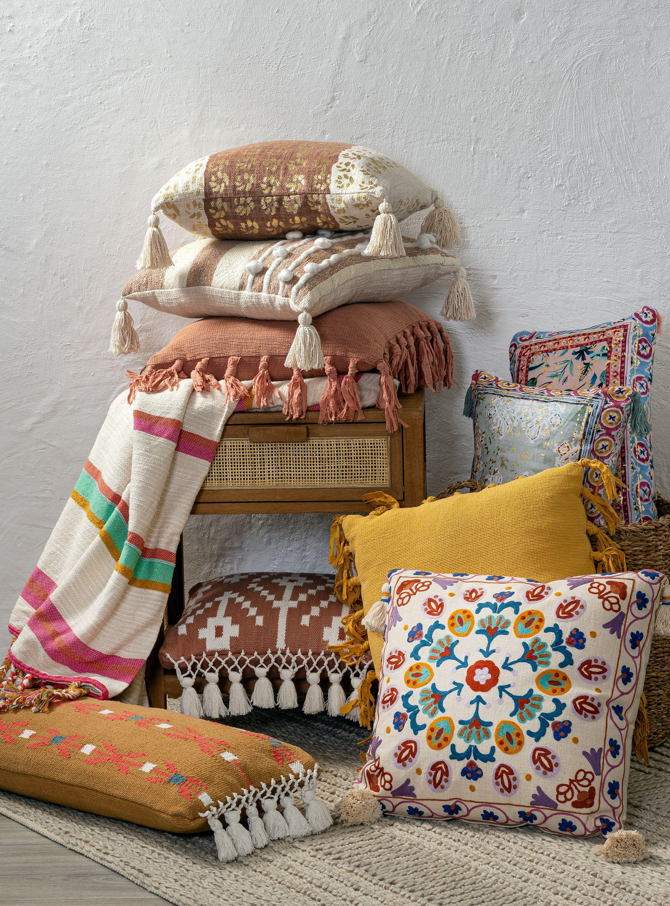 Cojín Bordado Color 50 x 50 cm-3