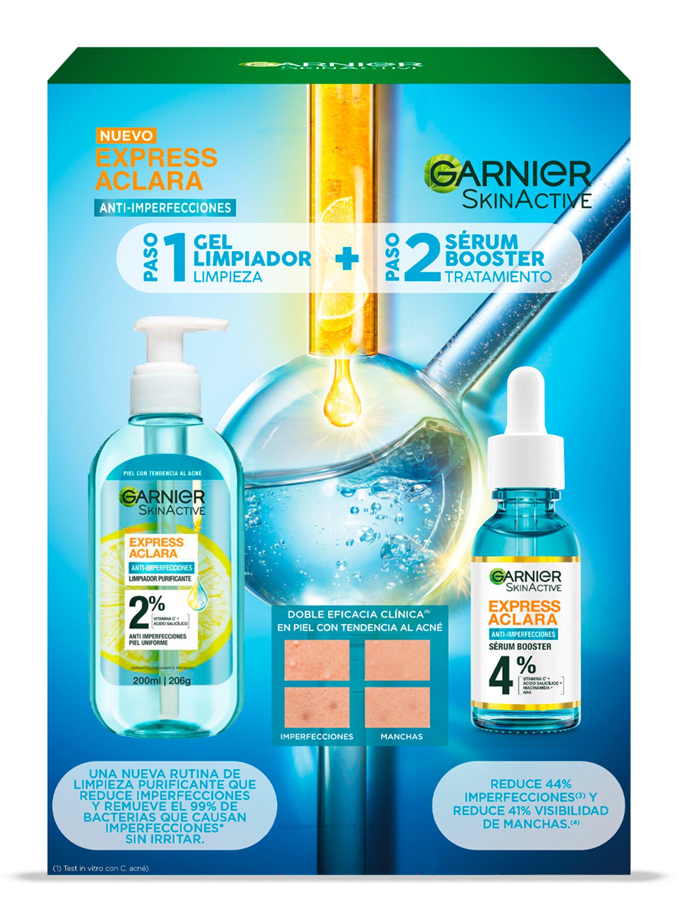 Pack Sérum Express Aclara Anti-Imperfecciones 15 ml + Gel Limpiador Purificante Express Aclara 200 ml-1