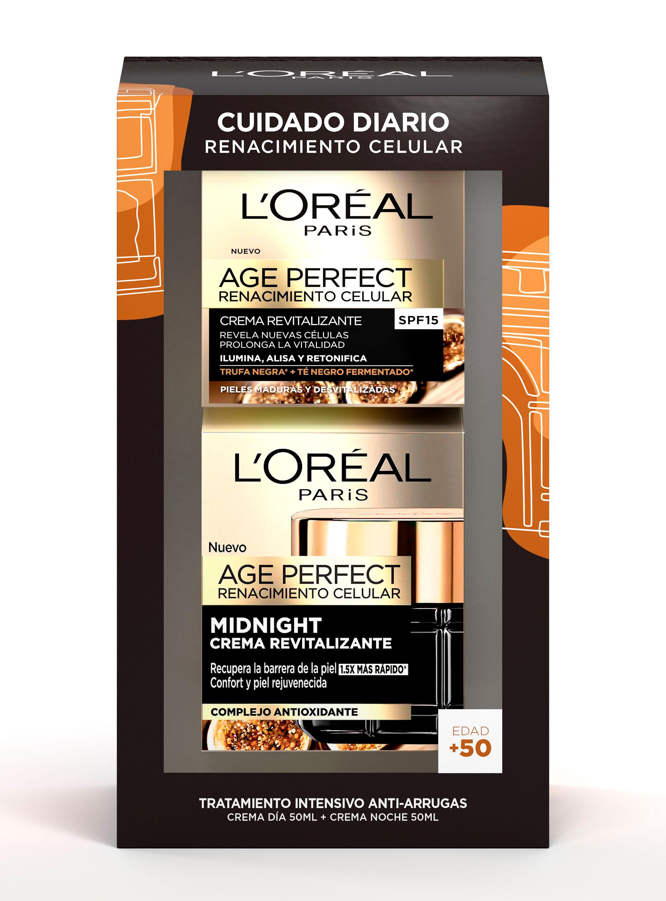 Pack Anti-Arrugas Age Perfect Renacimiento Celular Día + Noche de L'Oréal Paris-0