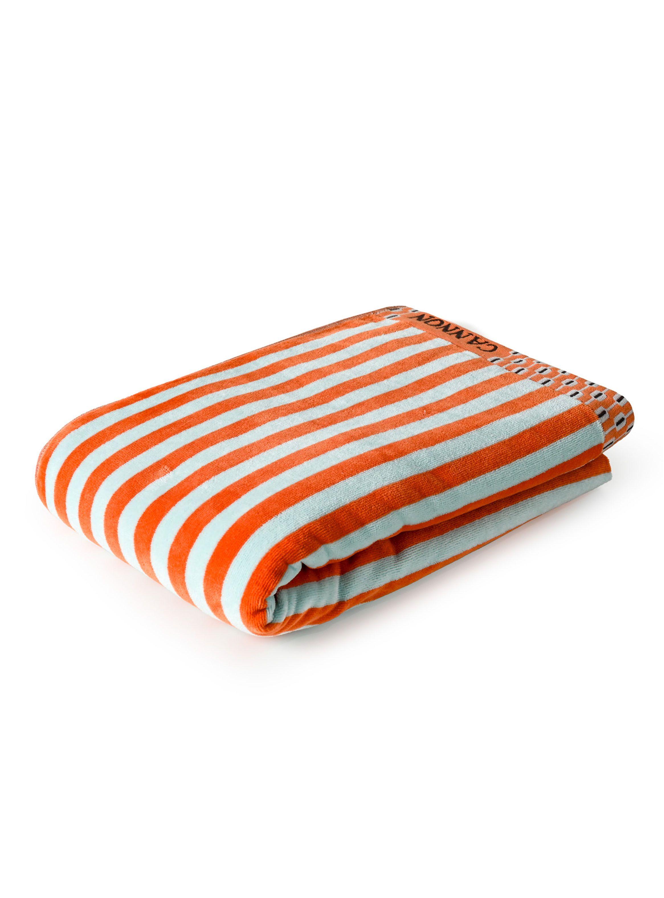 Toalla de Playa Retro Naranjo 175x175 cm-1