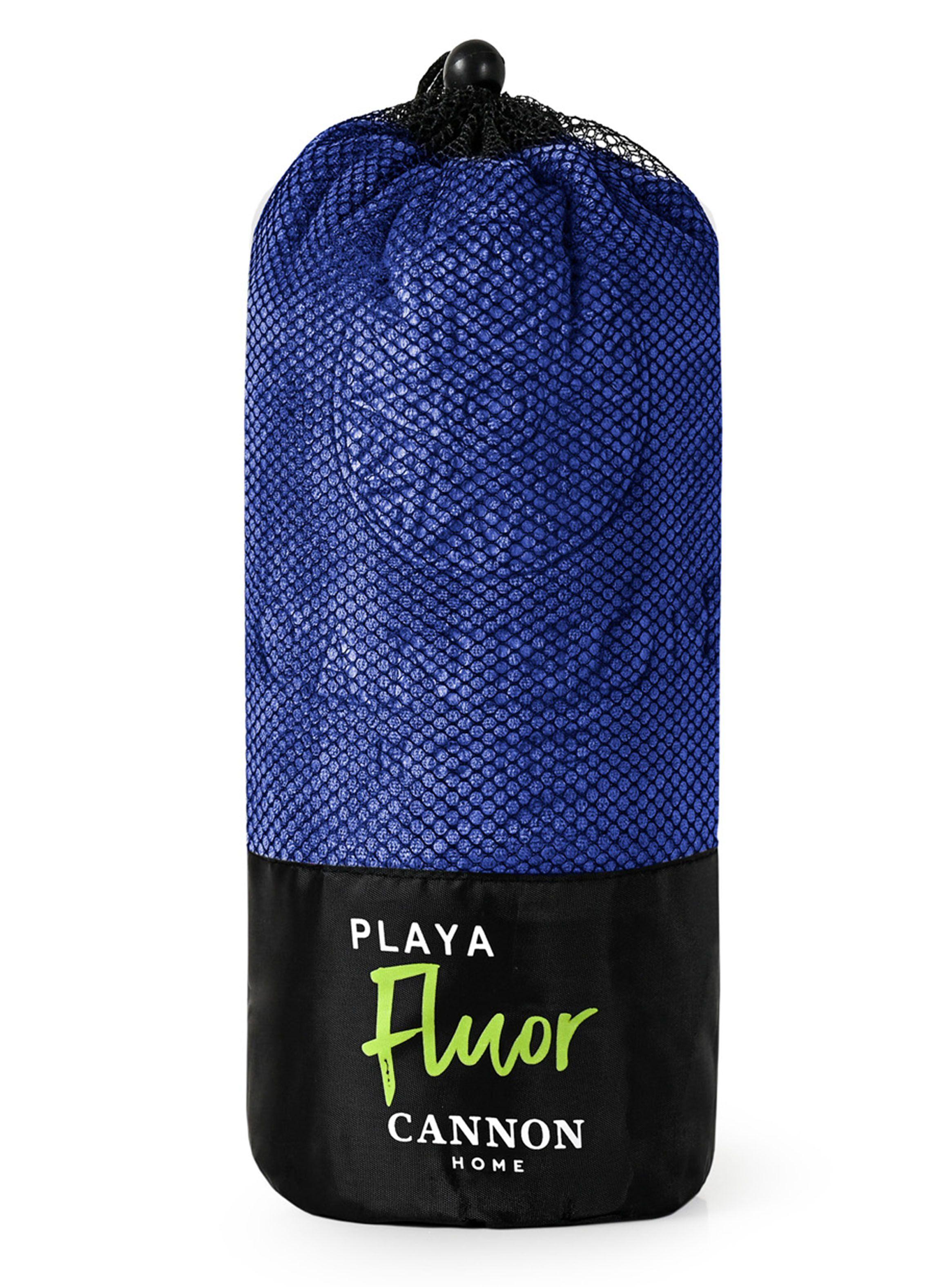 Toalla de Playa Microfibra Fluor Azulino 80x160 cm-3